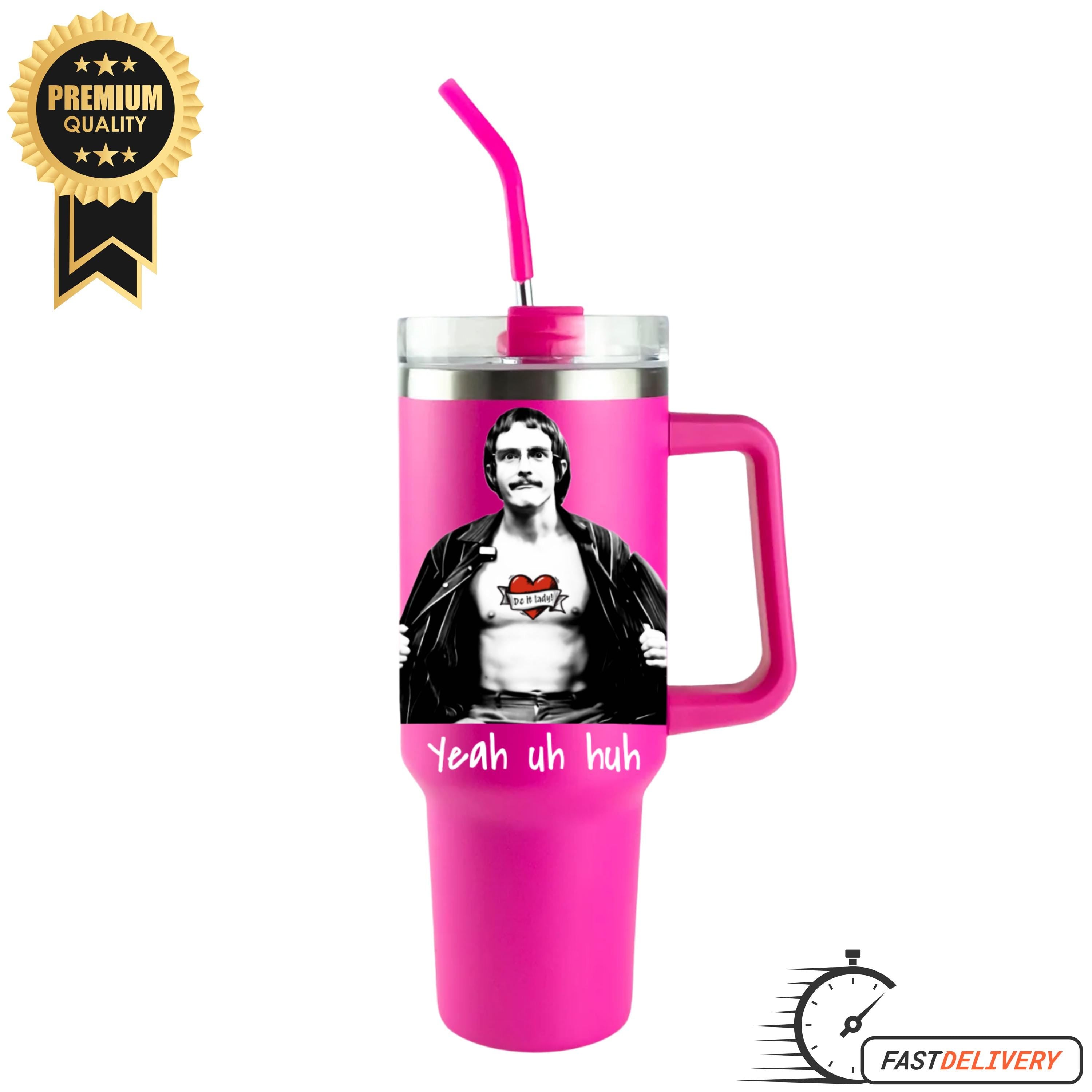 Do It Lady Tumbler,40oz Funny Travel Cup,Funny Travel Mug With a Handle, Chit Travel Tumler,Hilarious Viral Meme Tumbler,Chit Do it Lady!