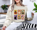 Halloween Tarot Card SweatShirt, Spooky Season Shirt, Halloween Horror Sweater, The Fool Tarot Cardt Sweatshirt, Halloween Party Tee,