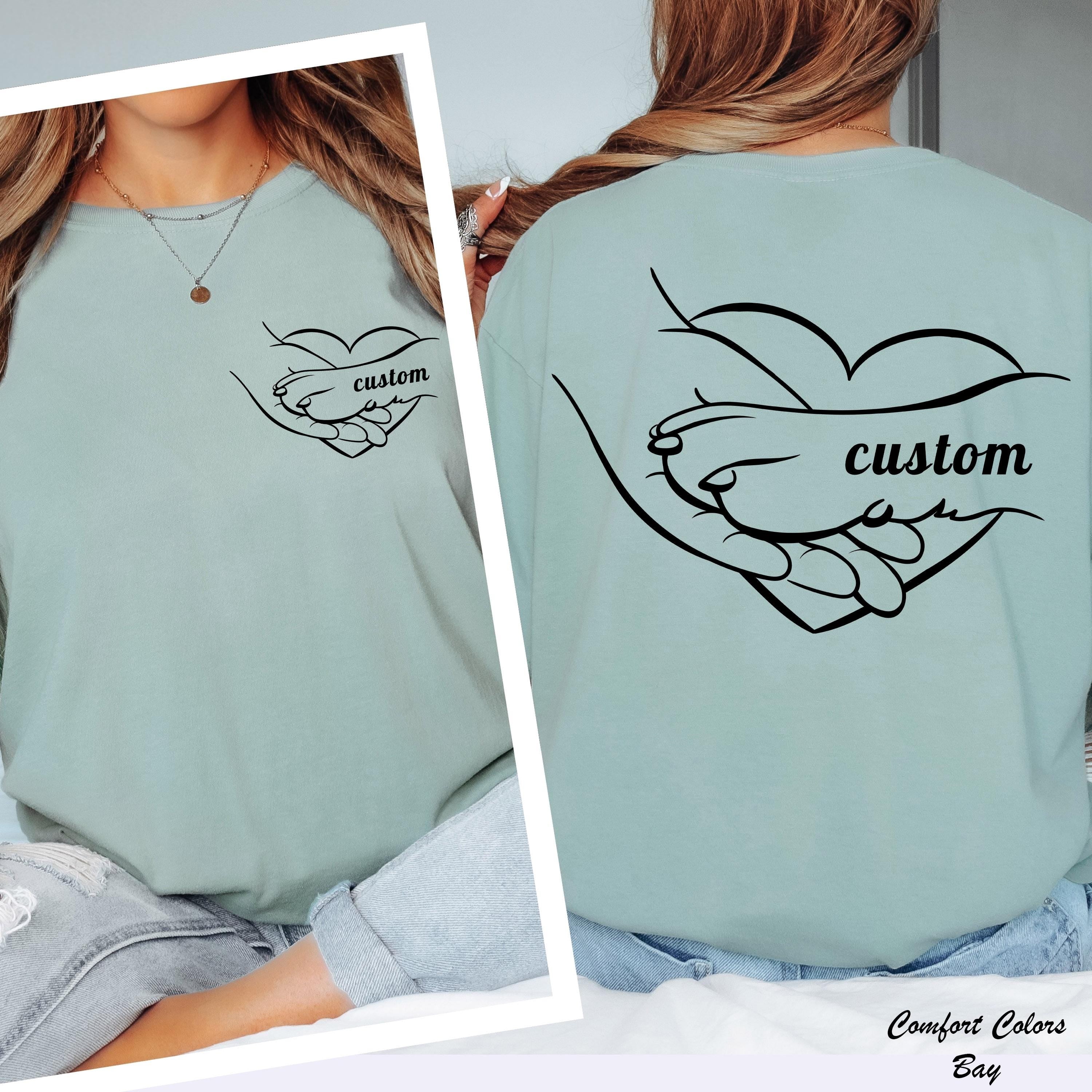 Custom Paw and Hand Shirt, Human Hand and Paw Shirt, Dog Paw Animal Lover Shirt, Dog Lover Shirt,Dog Paw Animal Lover Shirt,Dog Owner Gift