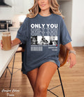 Only You Photo Shirt,Custom Girlfriend Photo Collage Shirt,Custom Image Wife Shirt,Husband Shirt,Design Your Own Bootleg Idea,Wedding Gift