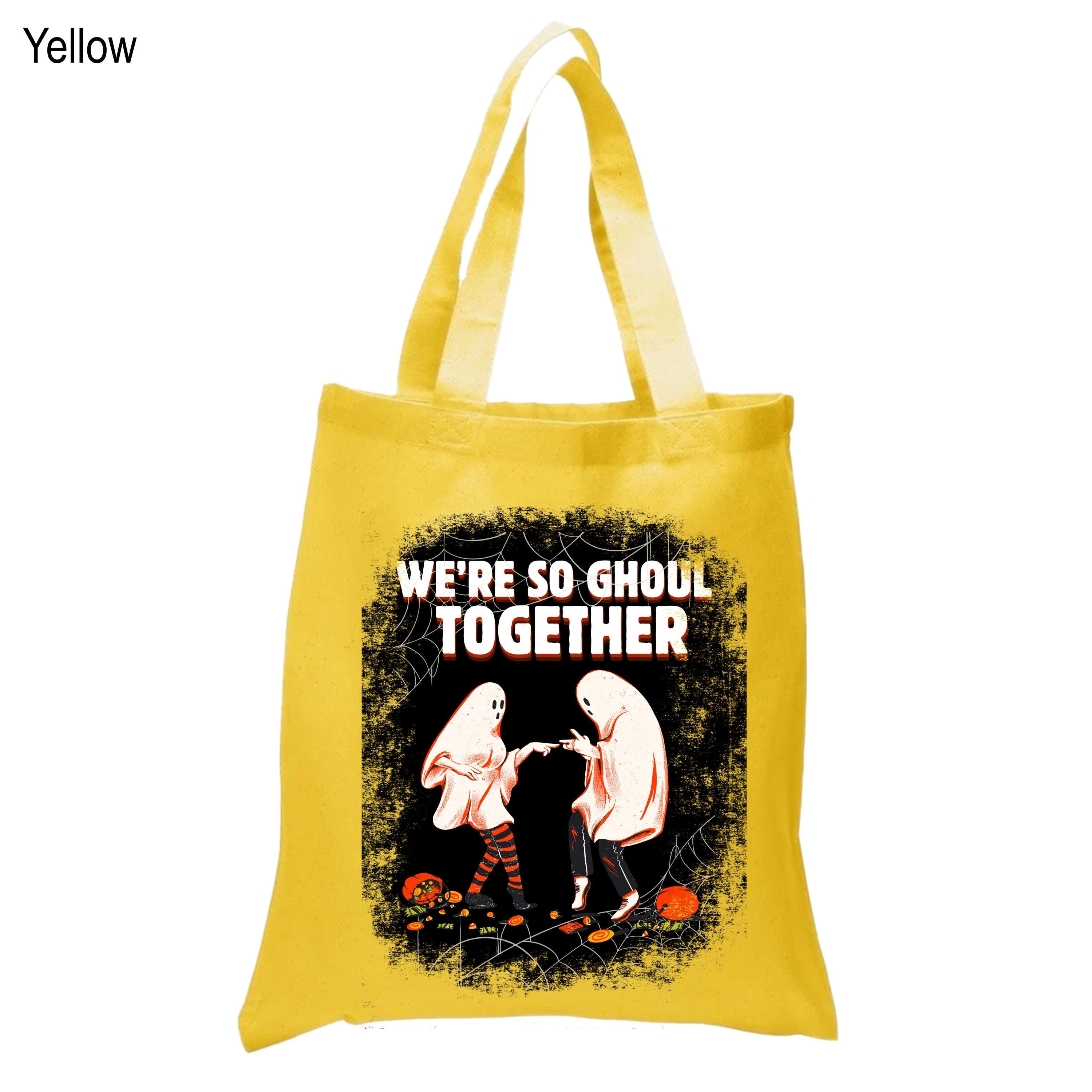 We're So Ghoul Together Tote Bag,Ghouls Tote Bag, Halloween Tote Bag,Halloween Gifts, Trick or Treat Bag, Halloween Eco-Friendly Shopping