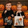Funny Halloween Dinosaur Trick or Treat Bag, Cute Spooky T-Rex Trick or Treat Handbag, Halloween Bag for Kids, Dino Tote, Tote for Kids