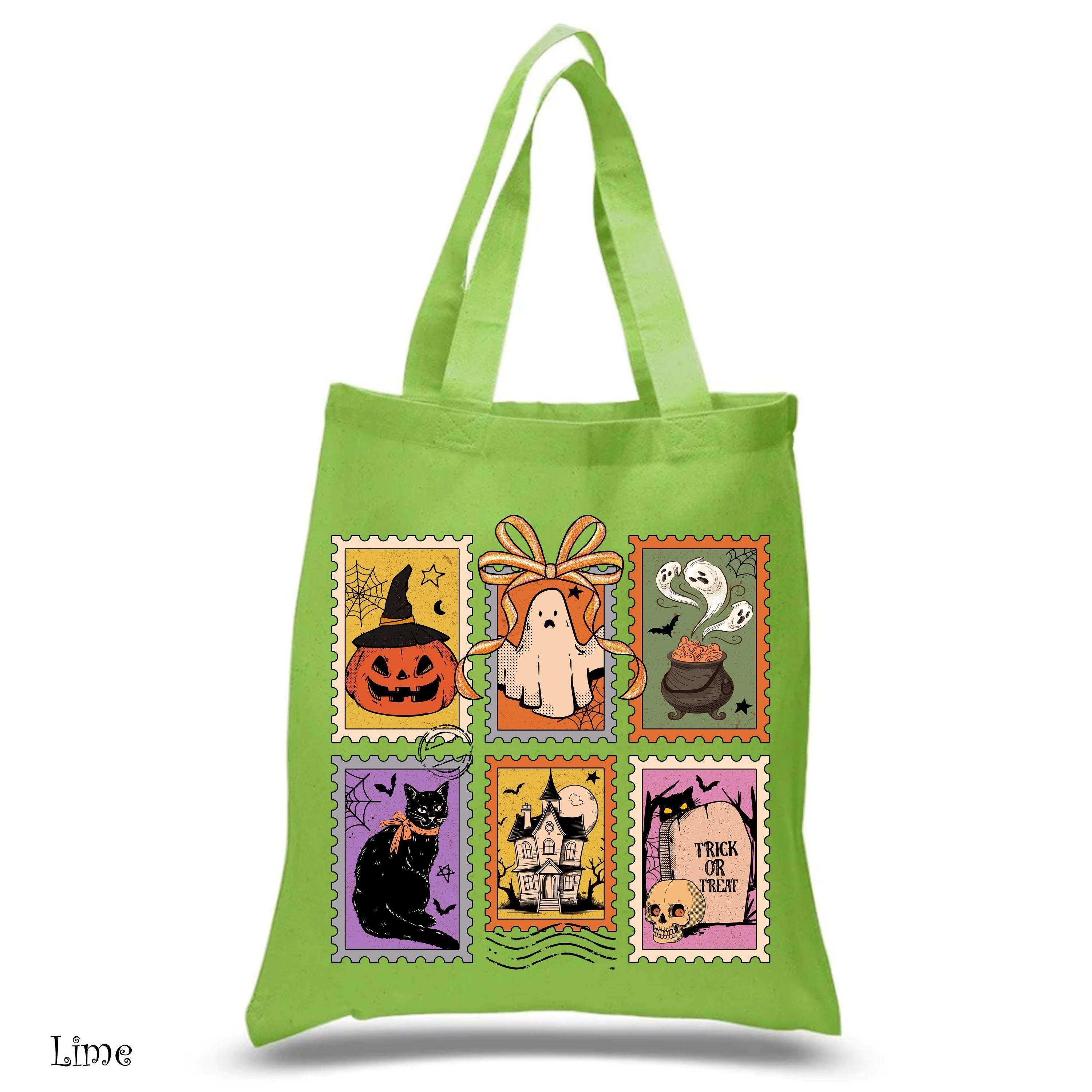 Funny Halloween Tarot Card Bag,Trick Or Treat Bag,Kids Halloween Tote Bag,Gift For Baby Boy Girl,Reusable Shopping Bag,Halloween Candy Bag