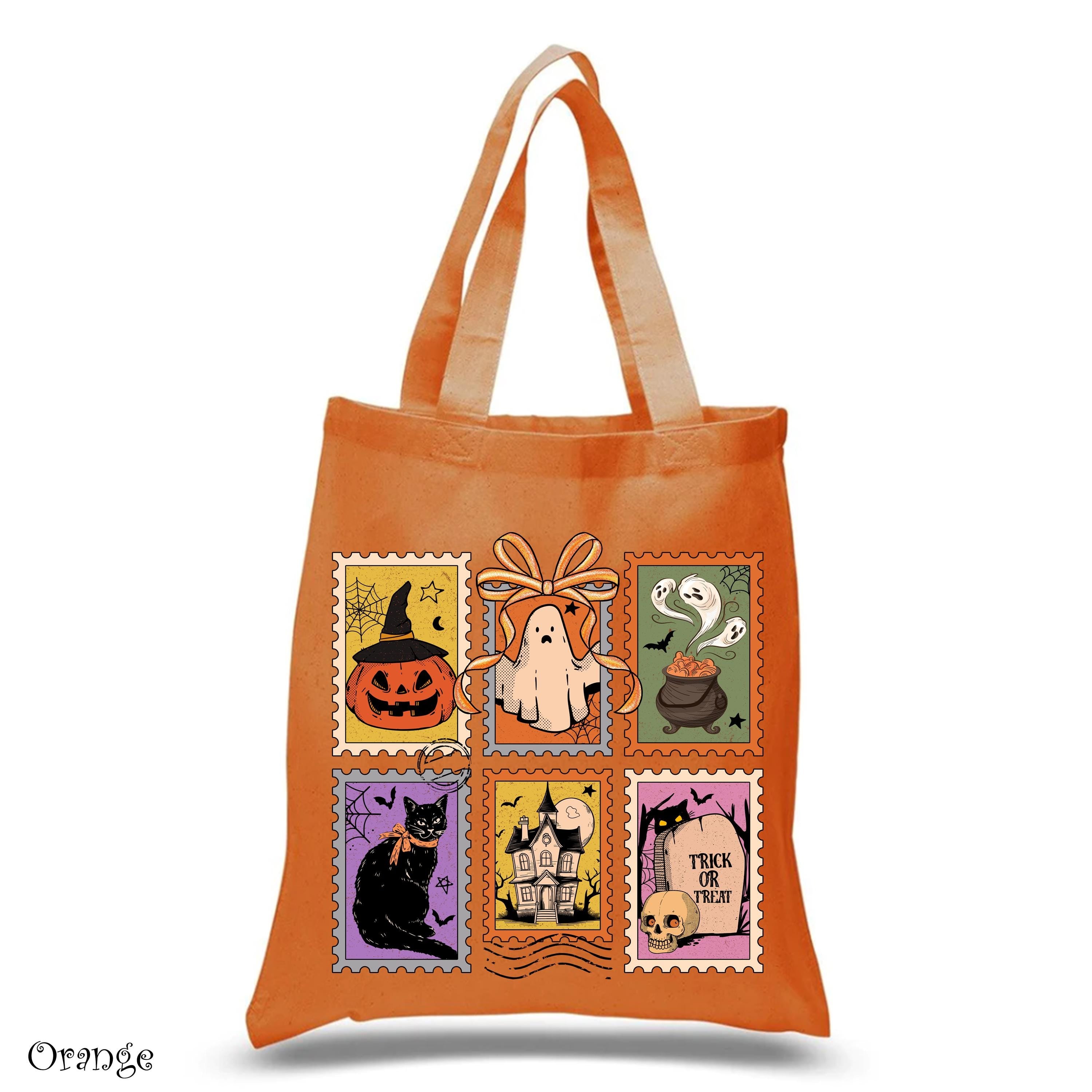 Funny Halloween Tarot Card Bag,Trick Or Treat Bag,Kids Halloween Tote Bag,Gift For Baby Boy Girl,Reusable Shopping Bag,Halloween Candy Bag