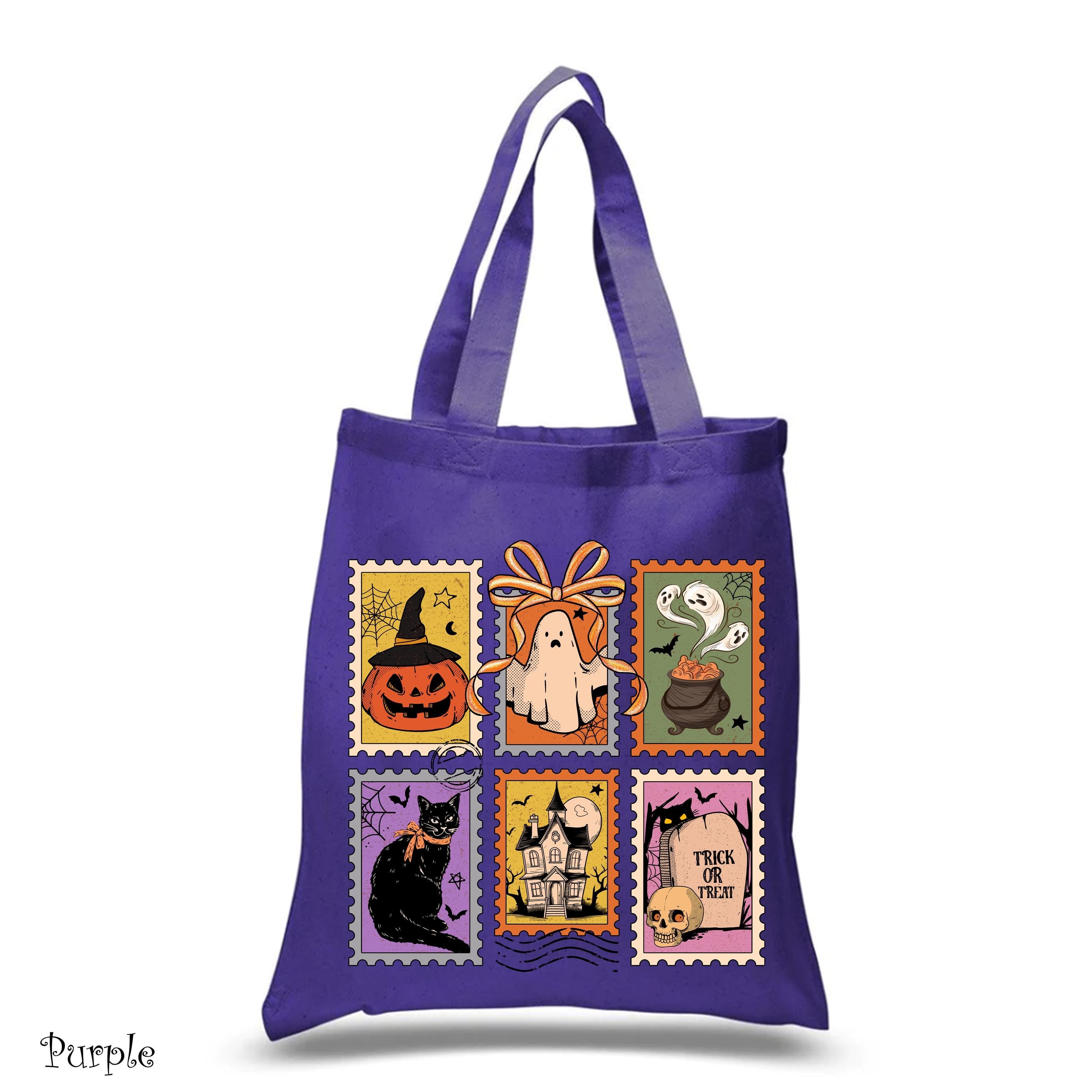 Funny Halloween Tarot Card Bag,Trick Or Treat Bag,Kids Halloween Tote Bag,Gift For Baby Boy Girl,Reusable Shopping Bag,Halloween Candy Bag