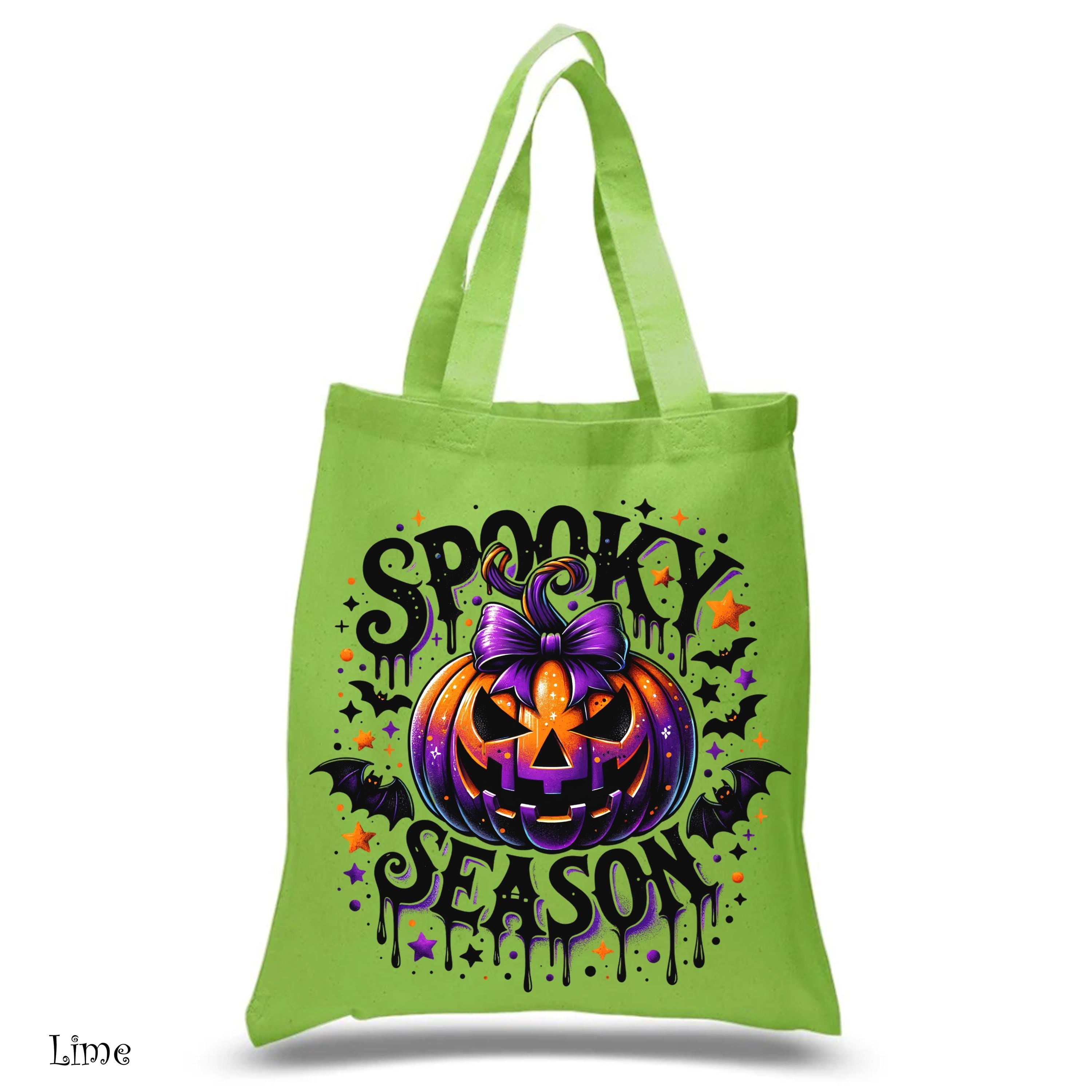 Spooky Season Halloween Tote Bag, Halloween Tote Bag, Trick or Treat Bag, Autumn Tote Bag, Cute Ghost Tote Bag,Funny Spooky Vibes Tote Bag