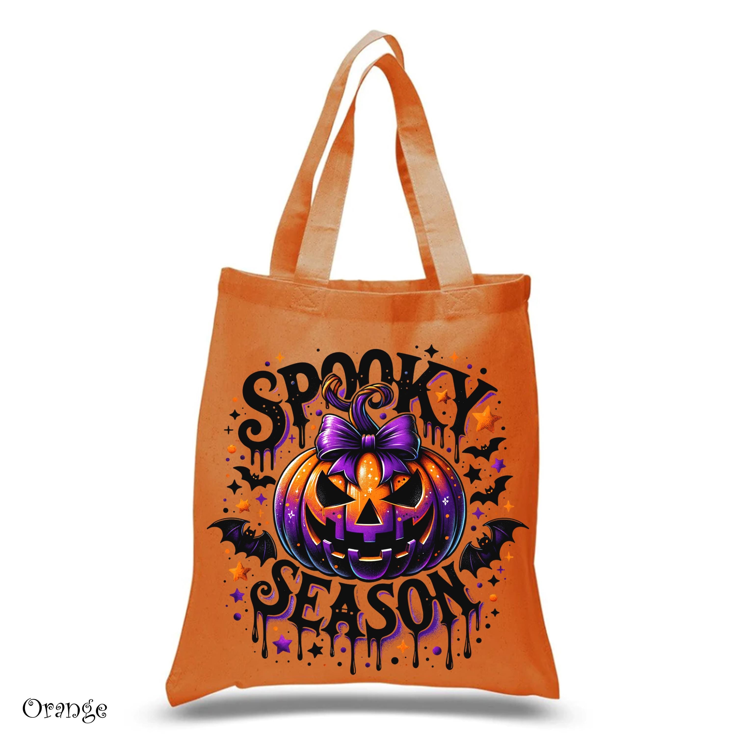 Spooky Season Halloween Tote Bag, Halloween Tote Bag, Trick or Treat Bag, Autumn Tote Bag, Cute Ghost Tote Bag,Funny Spooky Vibes Tote Bag