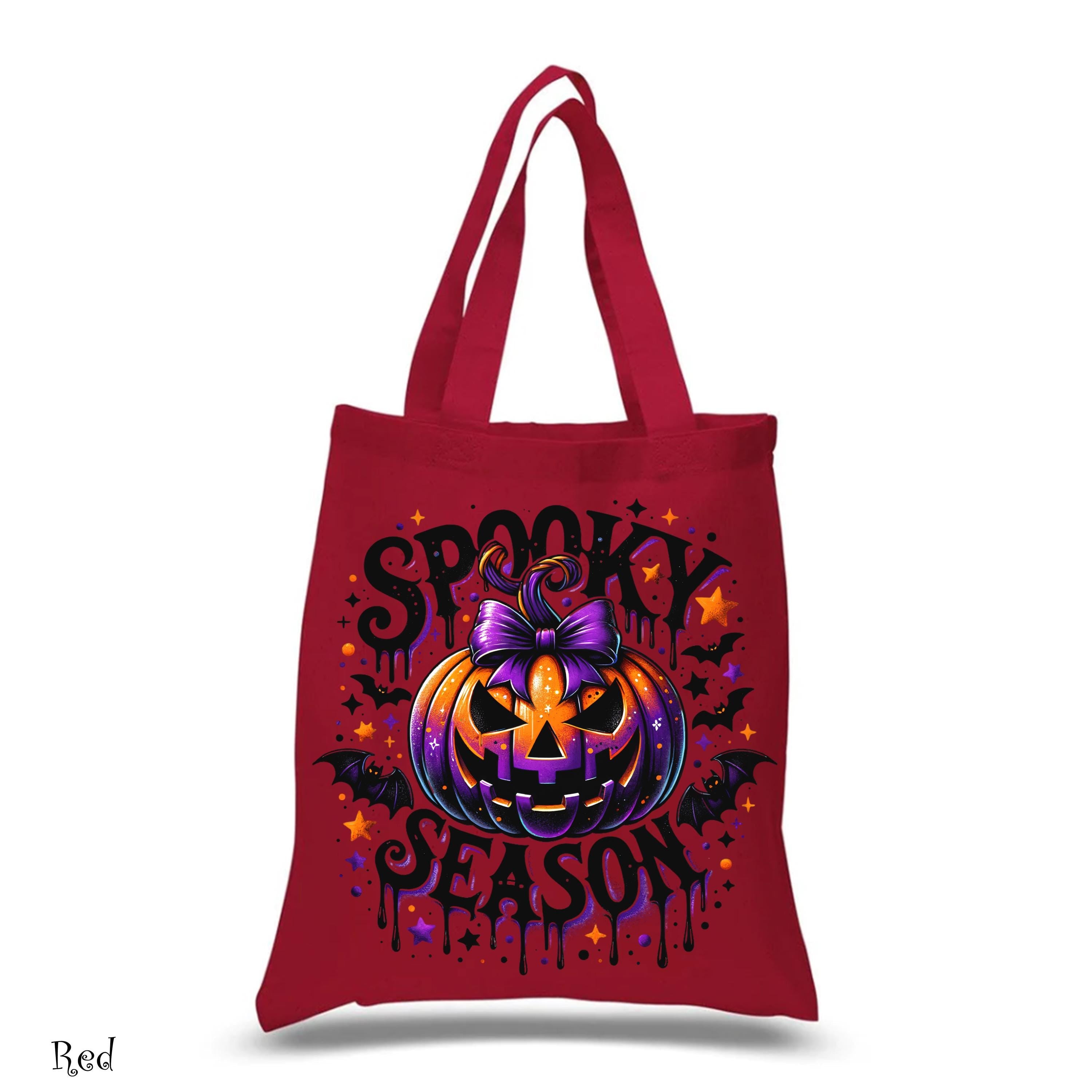 Spooky Season Halloween Tote Bag, Halloween Tote Bag, Trick or Treat Bag, Autumn Tote Bag, Cute Ghost Tote Bag,Funny Spooky Vibes Tote Bag