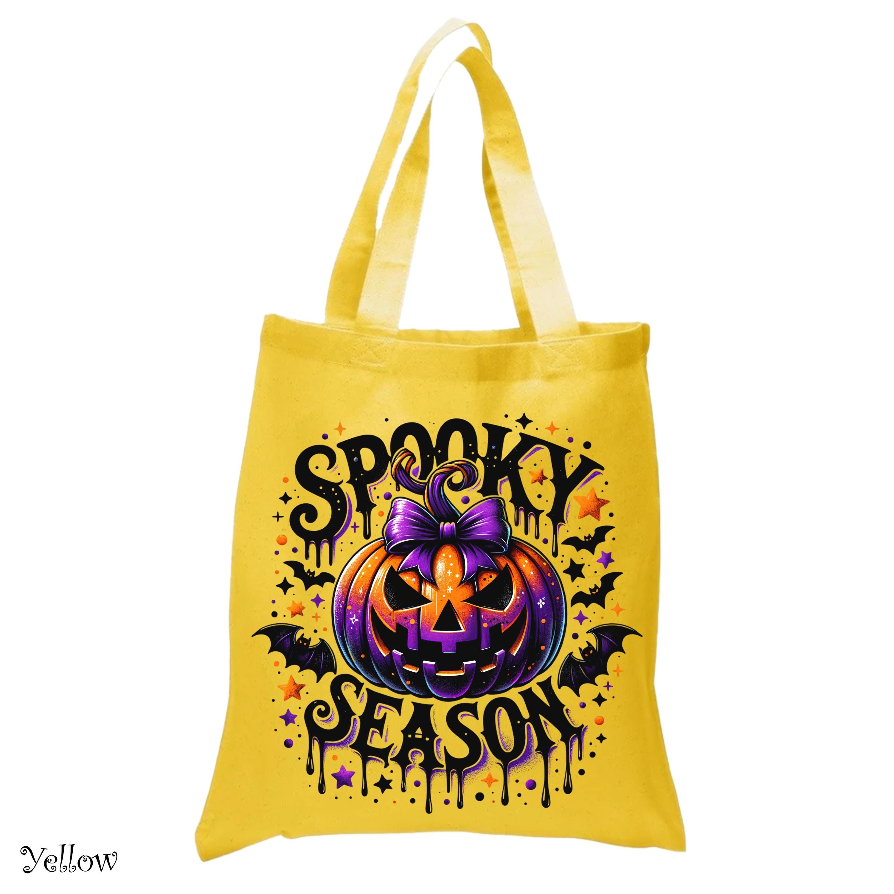 Spooky Season Halloween Tote Bag, Halloween Tote Bag, Trick or Treat Bag, Autumn Tote Bag, Cute Ghost Tote Bag,Funny Spooky Vibes Tote Bag