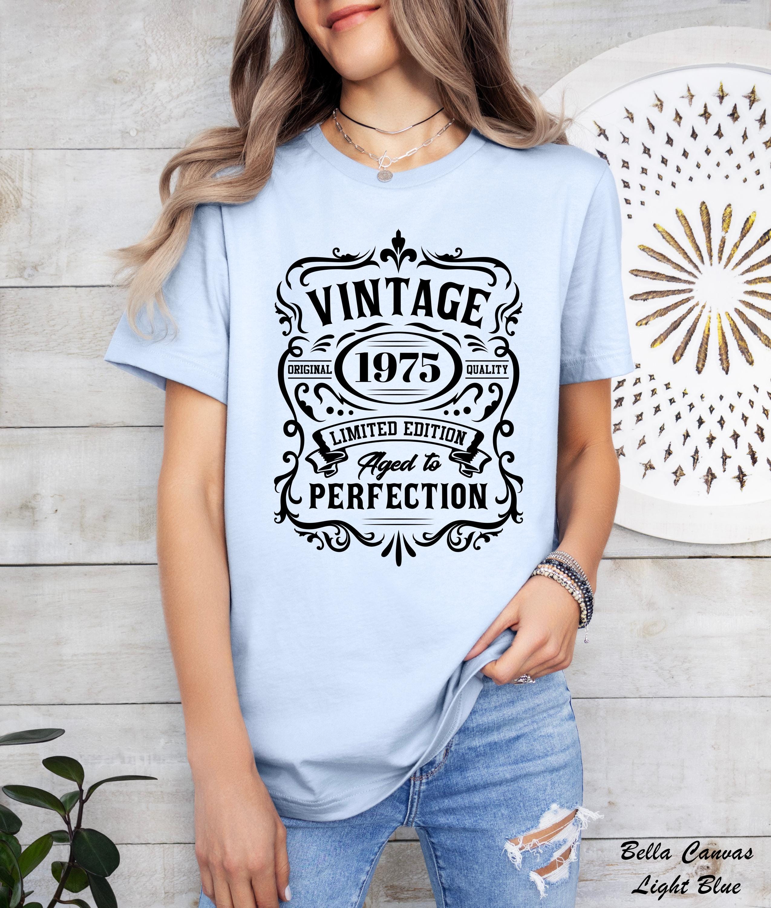 Vintage 1975 T-Shirt, 50th Birthday Gifts, Aged to Perfection Tee, Limited Edition 1975 Shirt, Vintage 1975 Shirt, 50 Birthday Party Tee