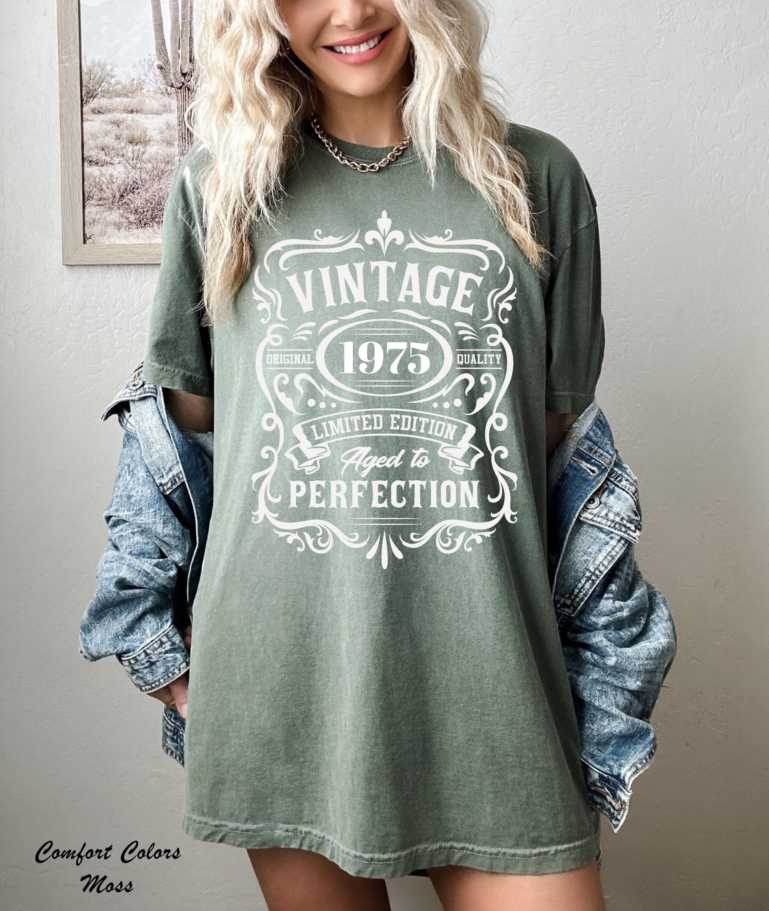 Vintage 1975 T-Shirt, 50th Birthday Gifts, Aged to Perfection Tee, Limited Edition 1975 Shirt, Vintage 1975 Shirt, 50 Birthday Party Tee