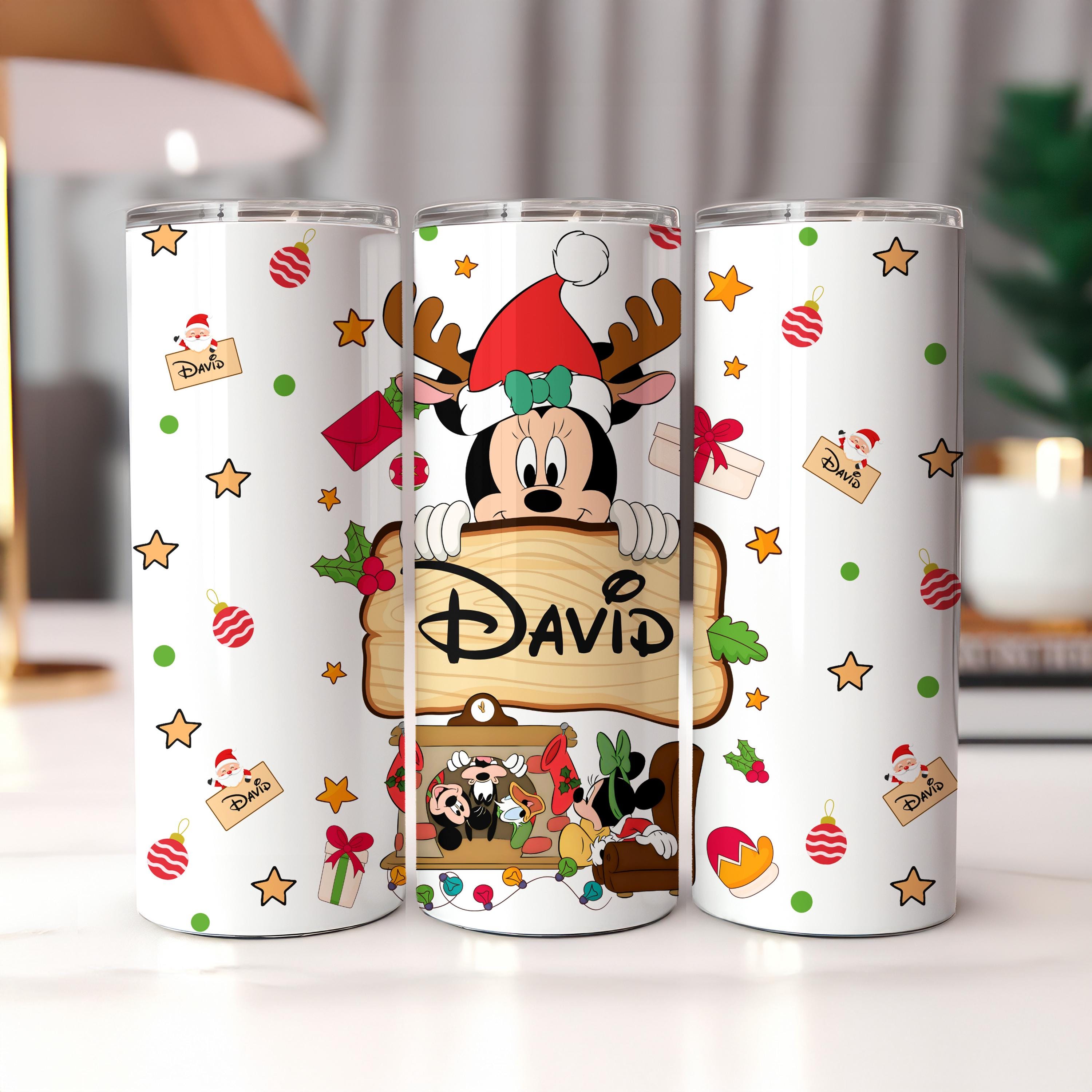 Custom Disney Mickey and Friends Tumbler, Mickey Mouse 20oz Skinny Tumbler, Mickey Fan Gift, Disney Trip Tumbler, Disney Christmas Tumbler