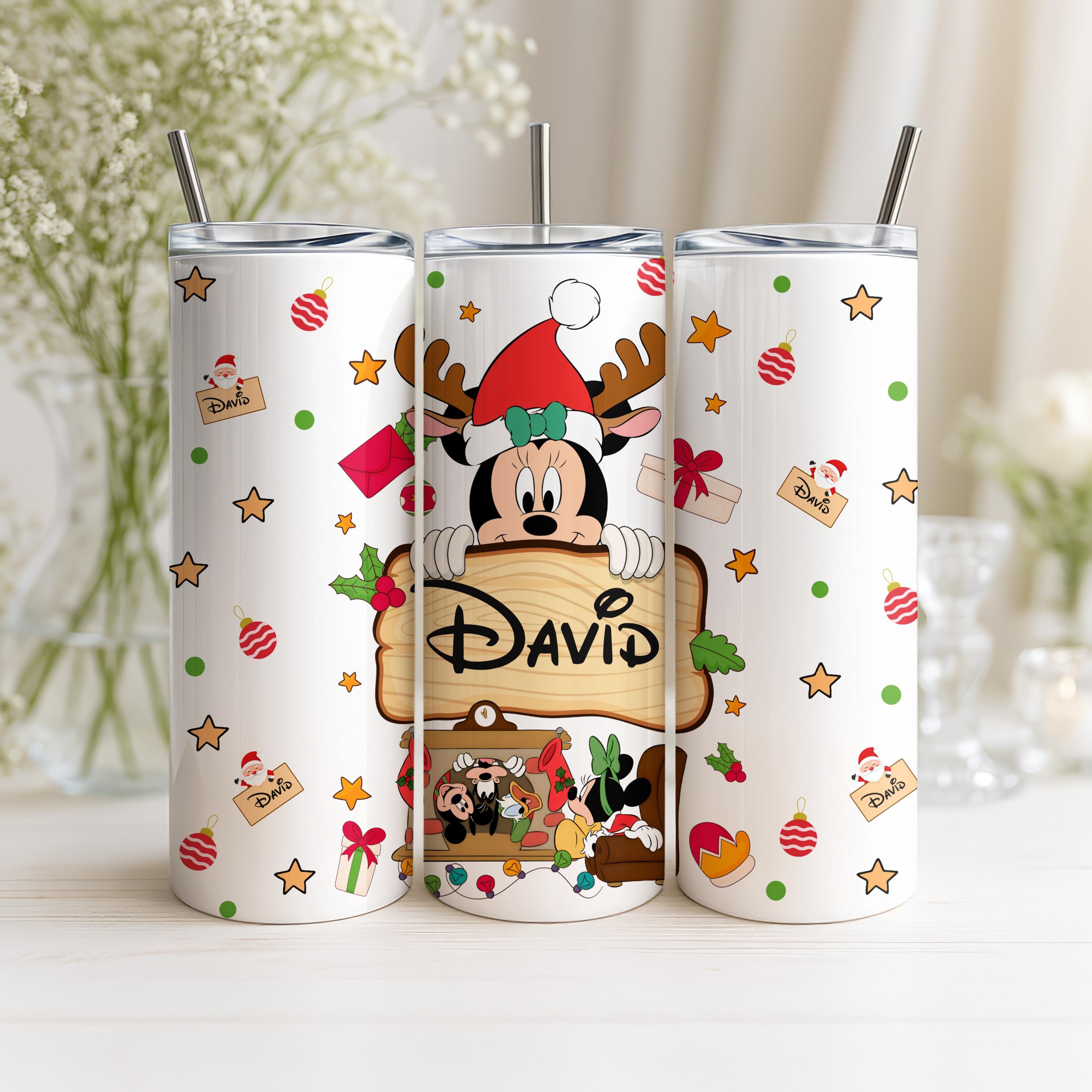 Custom Disney Mickey and Friends Tumbler, Mickey Mouse 20oz Skinny Tumbler, Mickey Fan Gift, Disney Trip Tumbler, Disney Christmas Tumbler