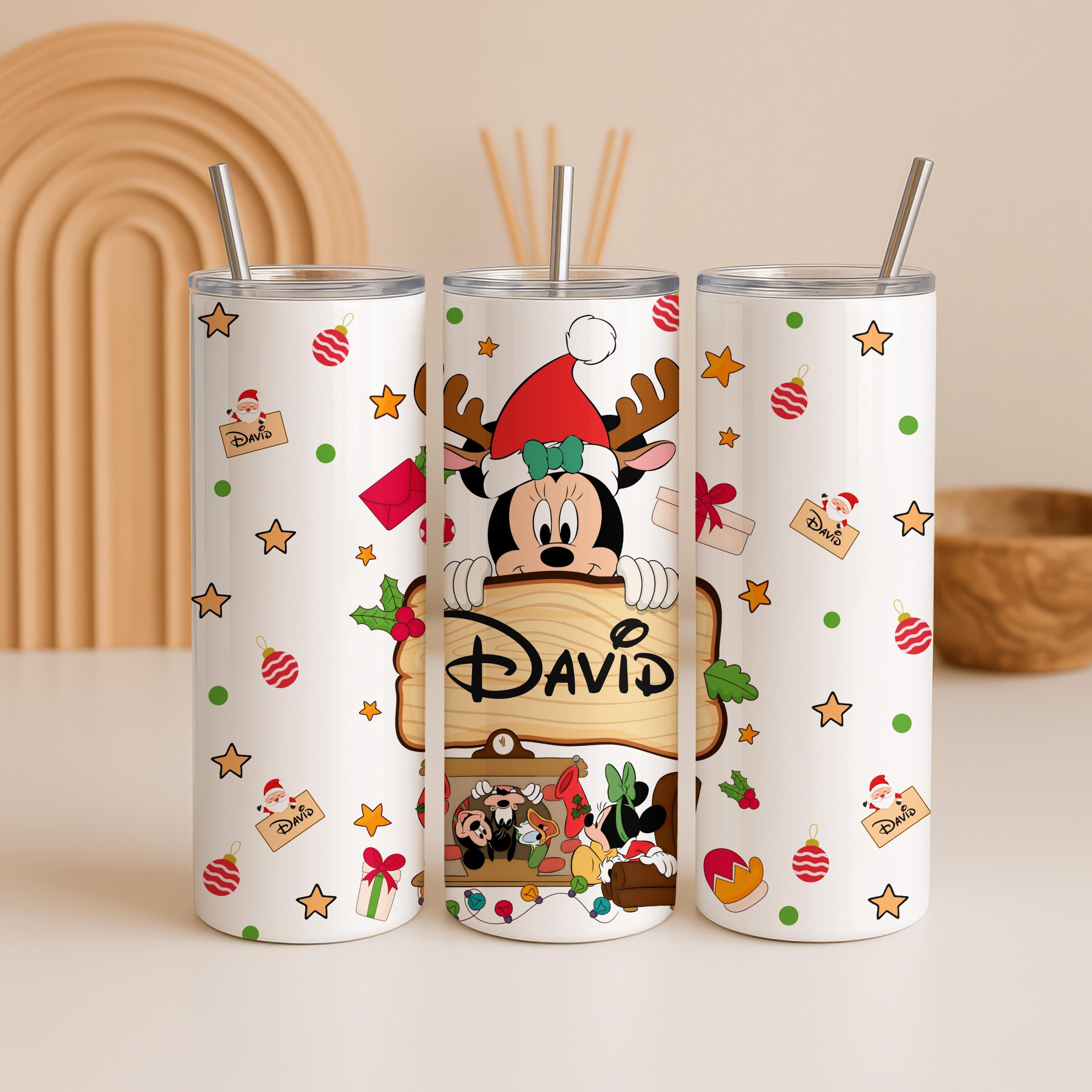 Custom Disney Mickey and Friends Tumbler, Mickey Mouse 20oz Skinny Tumbler, Mickey Fan Gift, Disney Trip Tumbler, Disney Christmas Tumbler