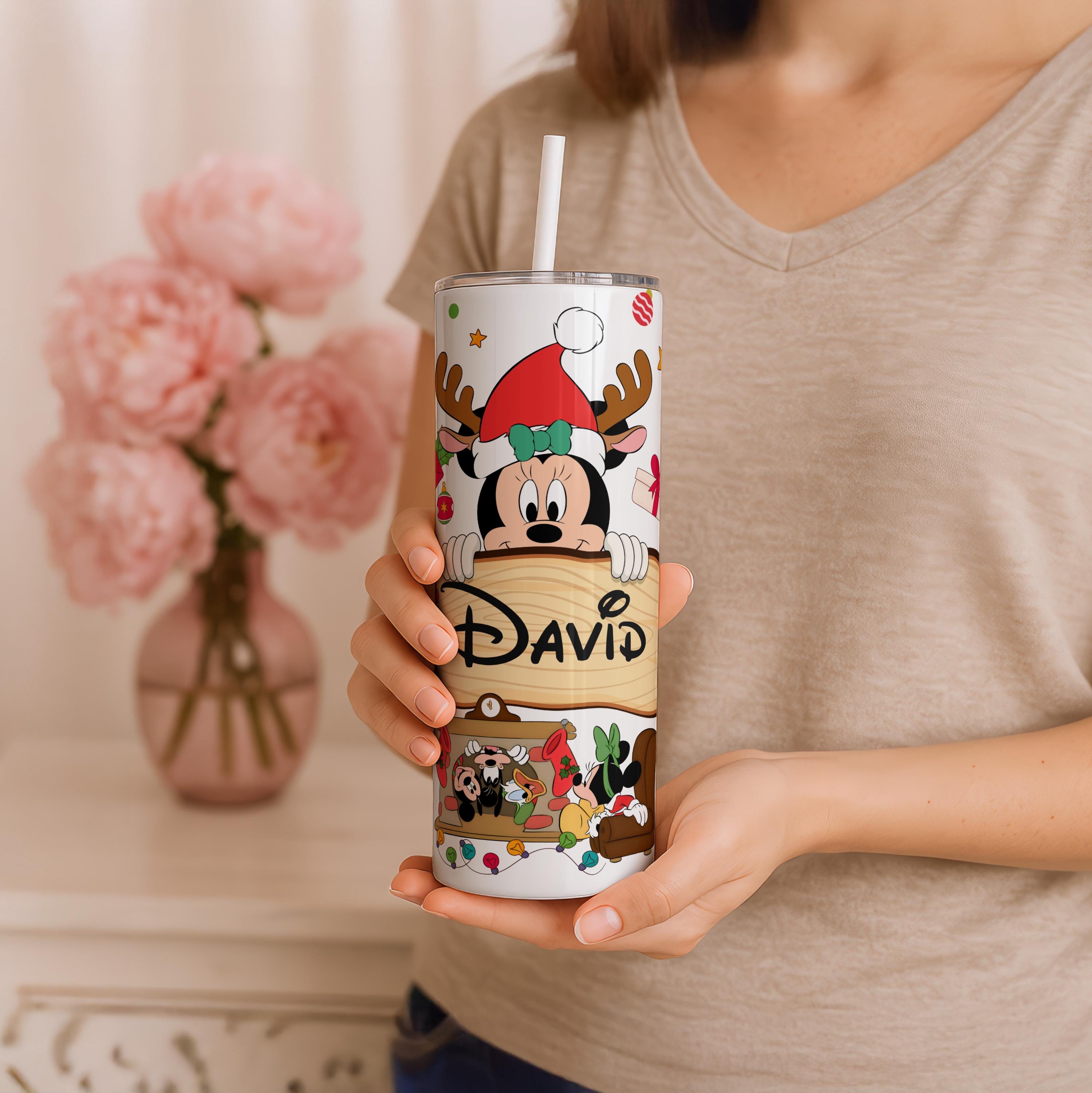 Custom Disney Mickey and Friends Tumbler, Mickey Mouse 20oz Skinny Tumbler, Mickey Fan Gift, Disney Trip Tumbler, Disney Christmas Tumbler