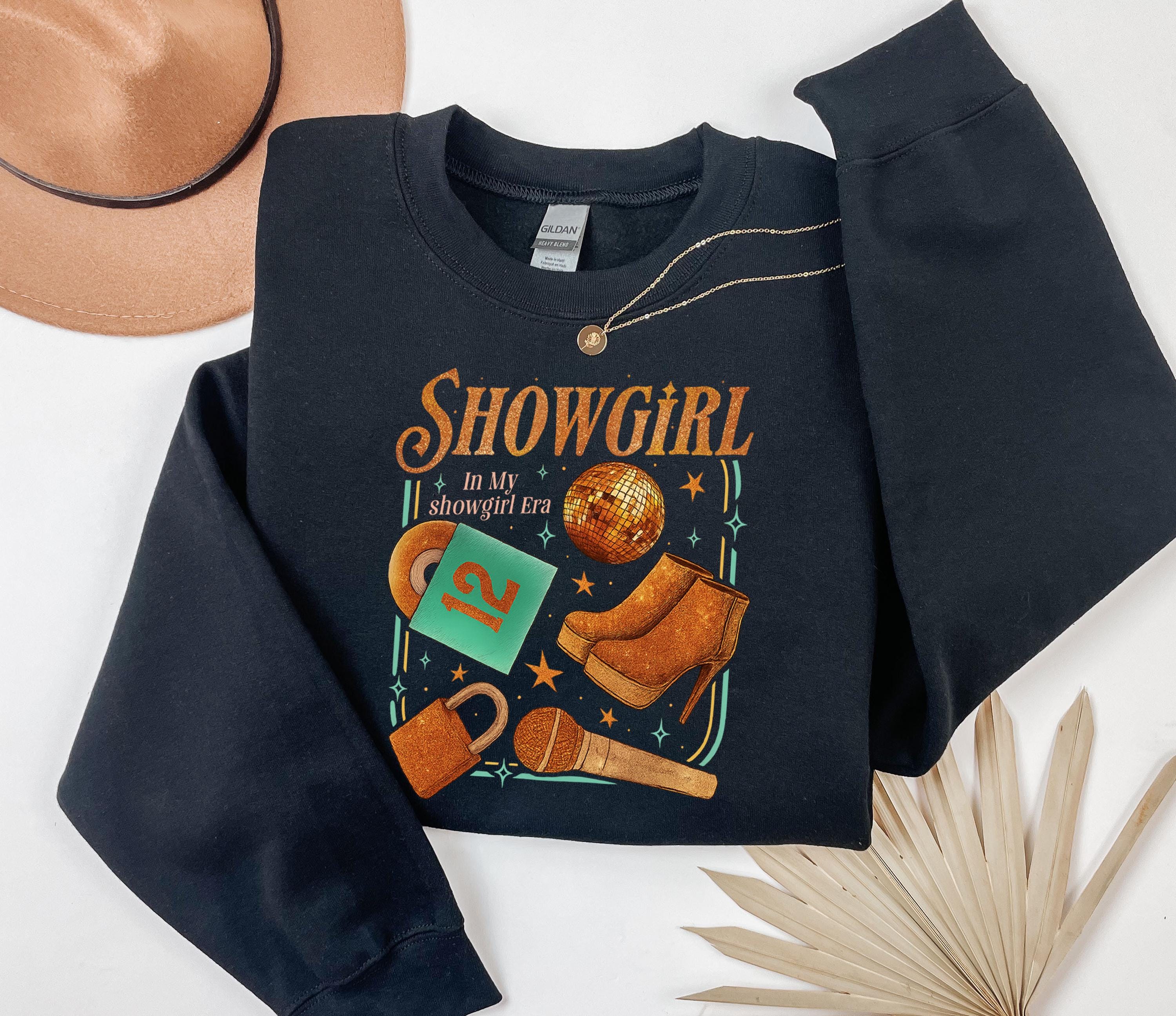 Showgirl Era Gildan Sweatshirt, Star Accents, Concert Sweater,Female Empowerment Sweatshirt Music Concert Fan Shirt,My Energy Is Expensive
