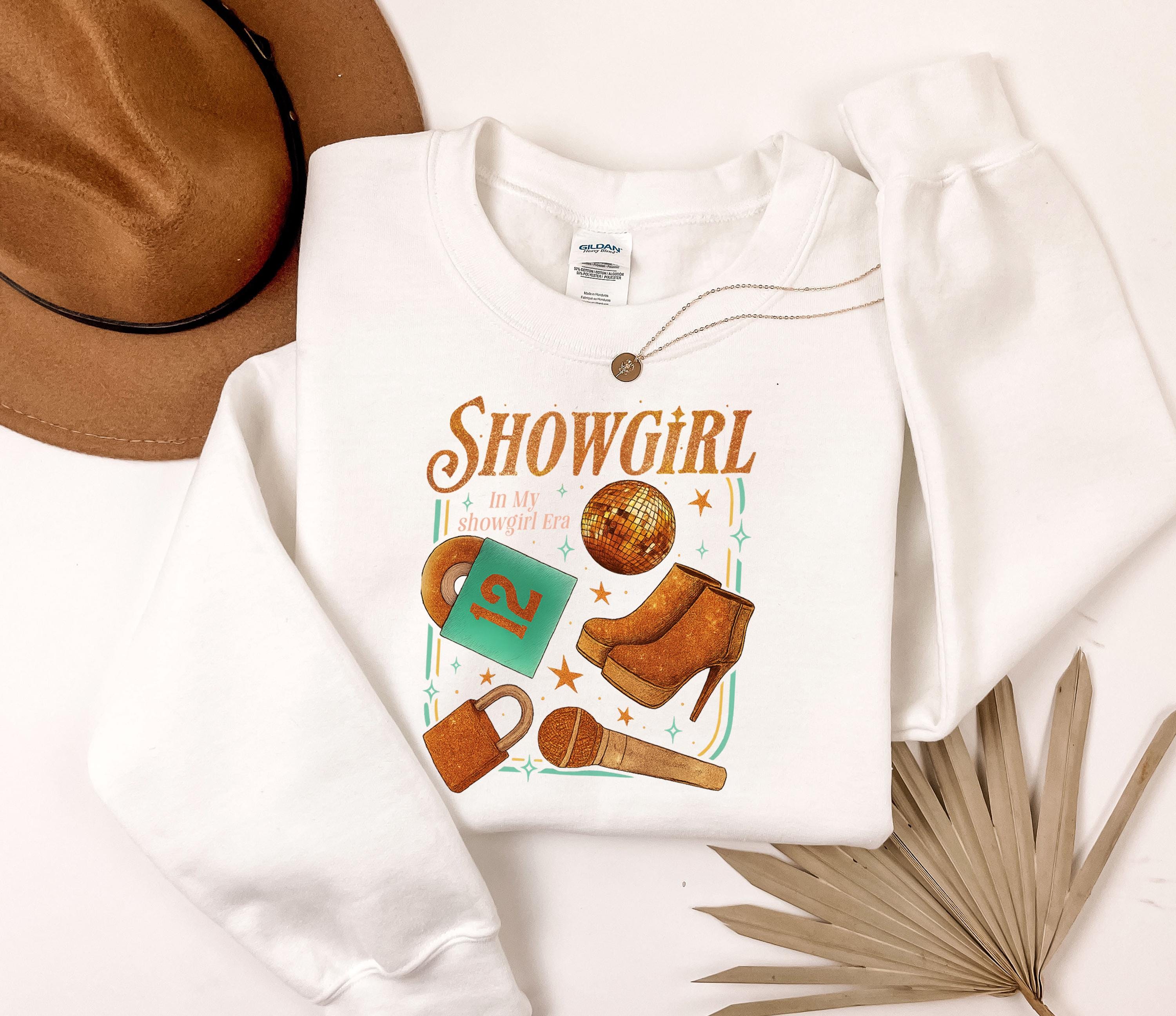 Showgirl Era Gildan Sweatshirt, Star Accents, Concert Sweater,Female Empowerment Sweatshirt Music Concert Fan Shirt,My Energy Is Expensive