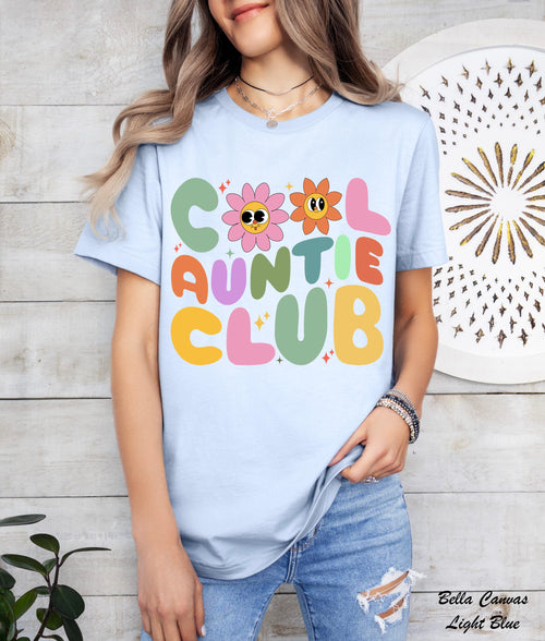 Cool Auntie Club Shirt, Funny Aunt T-Shirt for Women, Favorite Aunt Shirts, Cool Auntie Tee, Aunt To Be Shirts, Family Humor Shirt