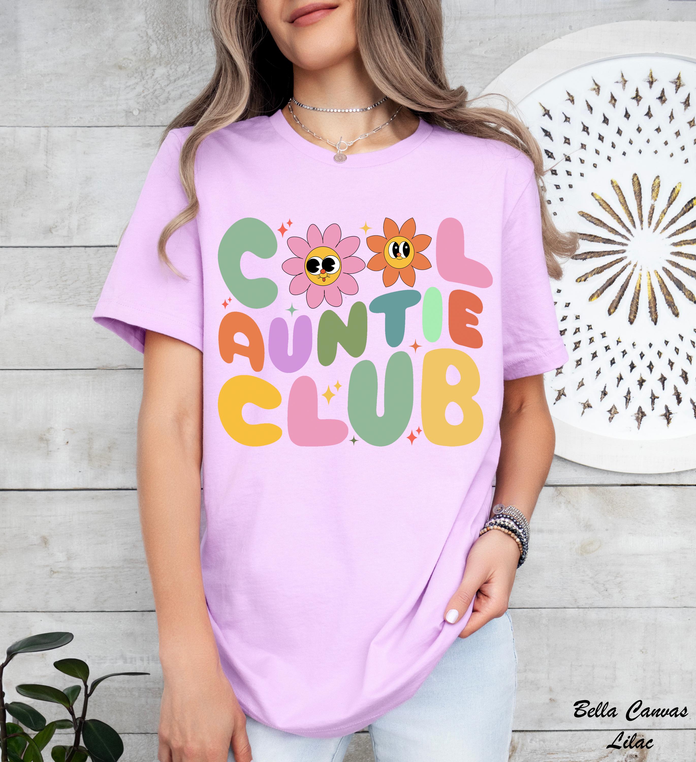 Cool Auntie Club Shirt, Funny Aunt T-Shirt for Women, Favorite Aunt Shirts, Cool Auntie Tee, Aunt To Be Shirts, Family Humor Shirt