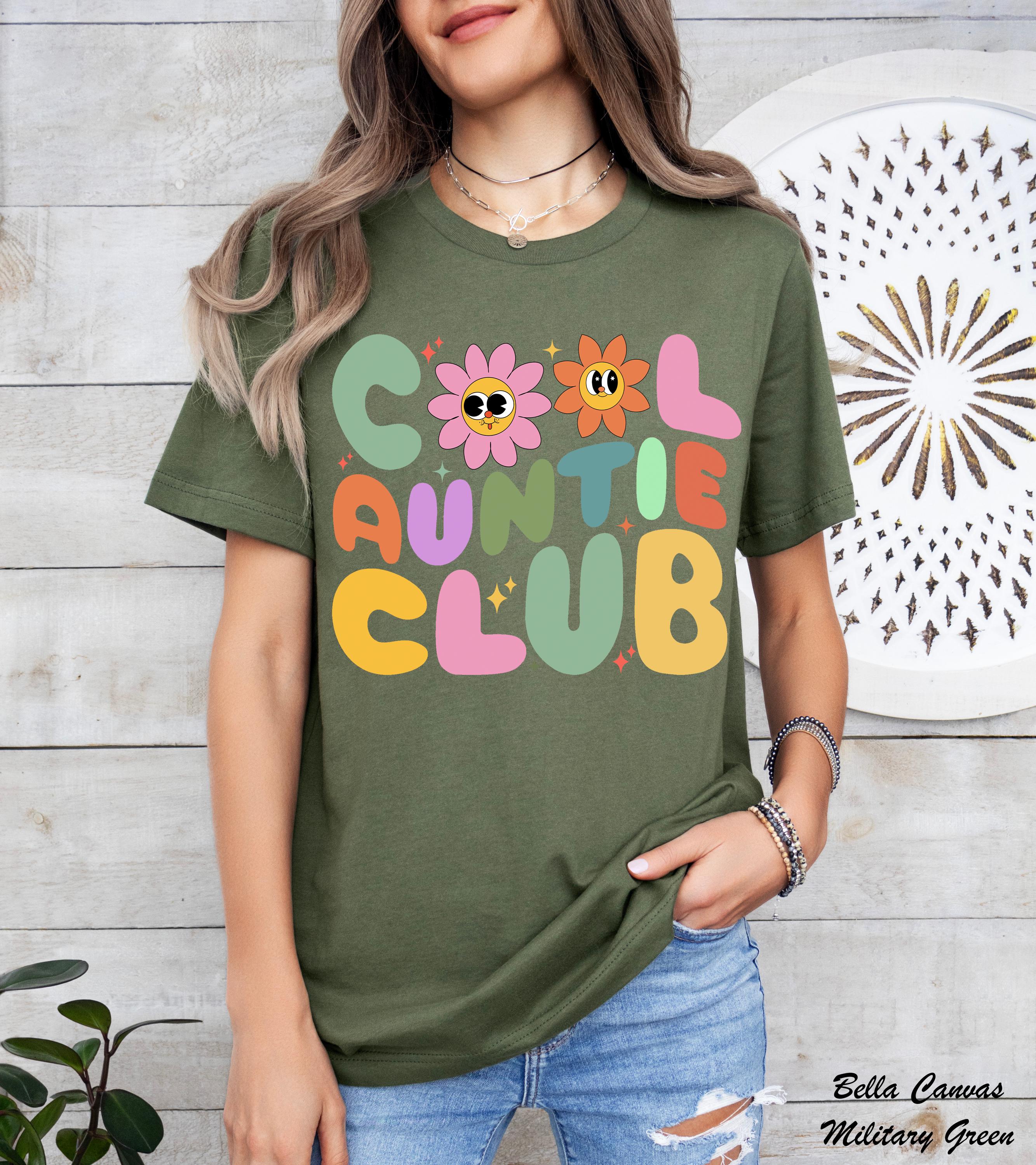 Cool Auntie Club Shirt, Funny Aunt T-Shirt for Women, Favorite Aunt Shirts, Cool Auntie Tee, Aunt To Be Shirts, Family Humor Shirt