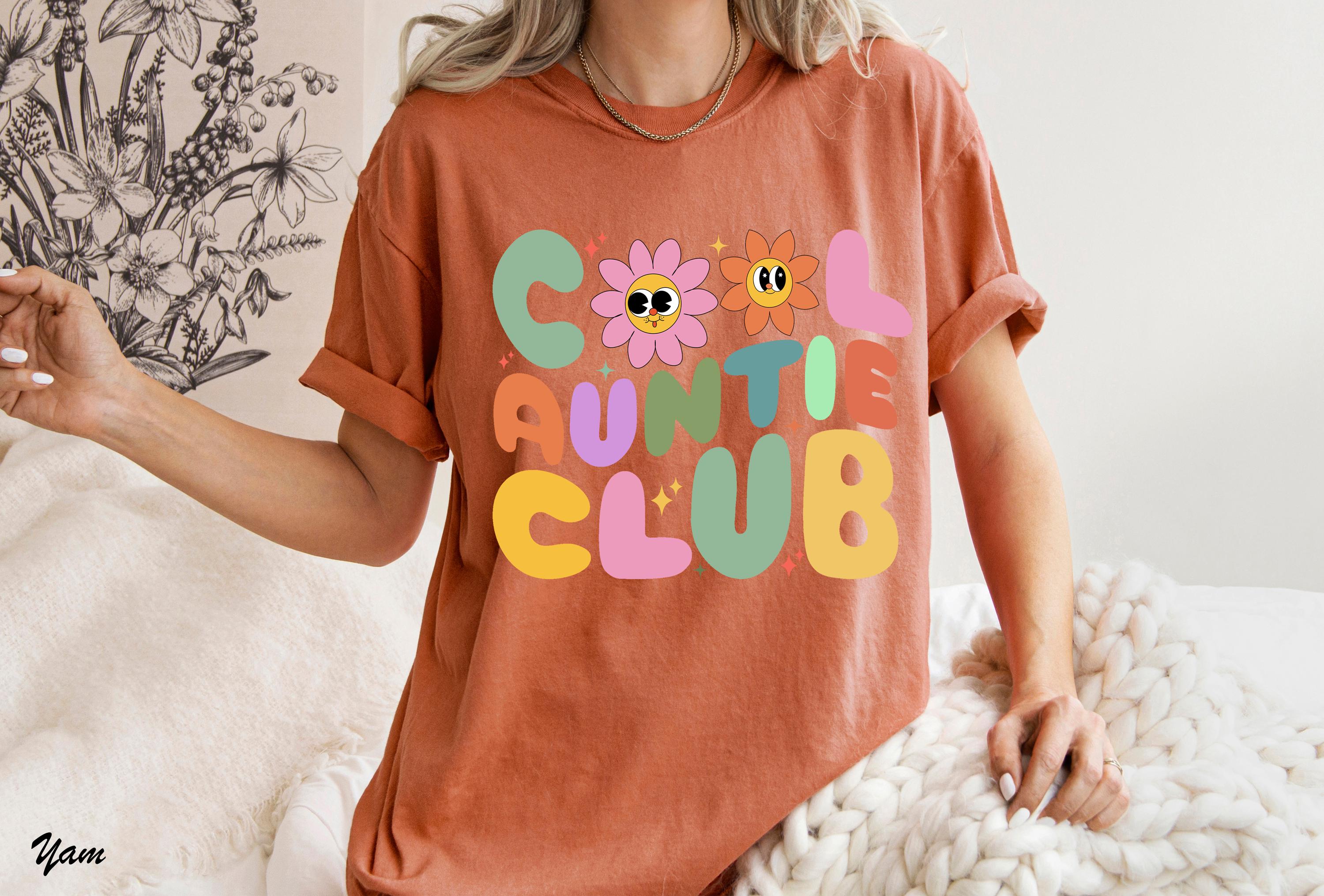 Cool Auntie Club Shirt, Funny Aunt T-Shirt for Women, Favorite Aunt Shirts, Cool Auntie Tee, Aunt To Be Shirts, Family Humor Shirt