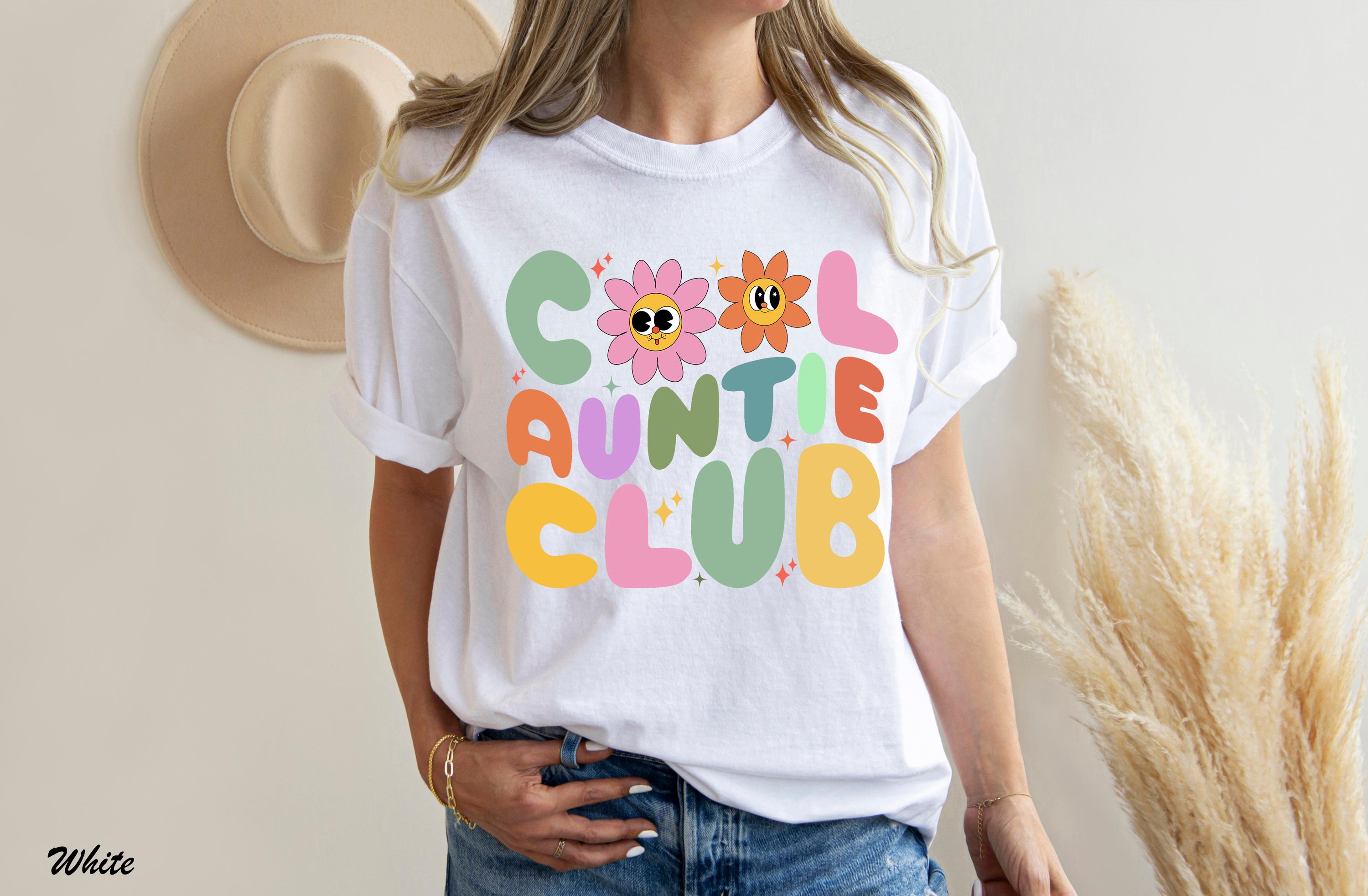 Cool Auntie Club Shirt, Funny Aunt T-Shirt for Women, Favorite Aunt Shirts, Cool Auntie Tee, Aunt To Be Shirts, Family Humor Shirt