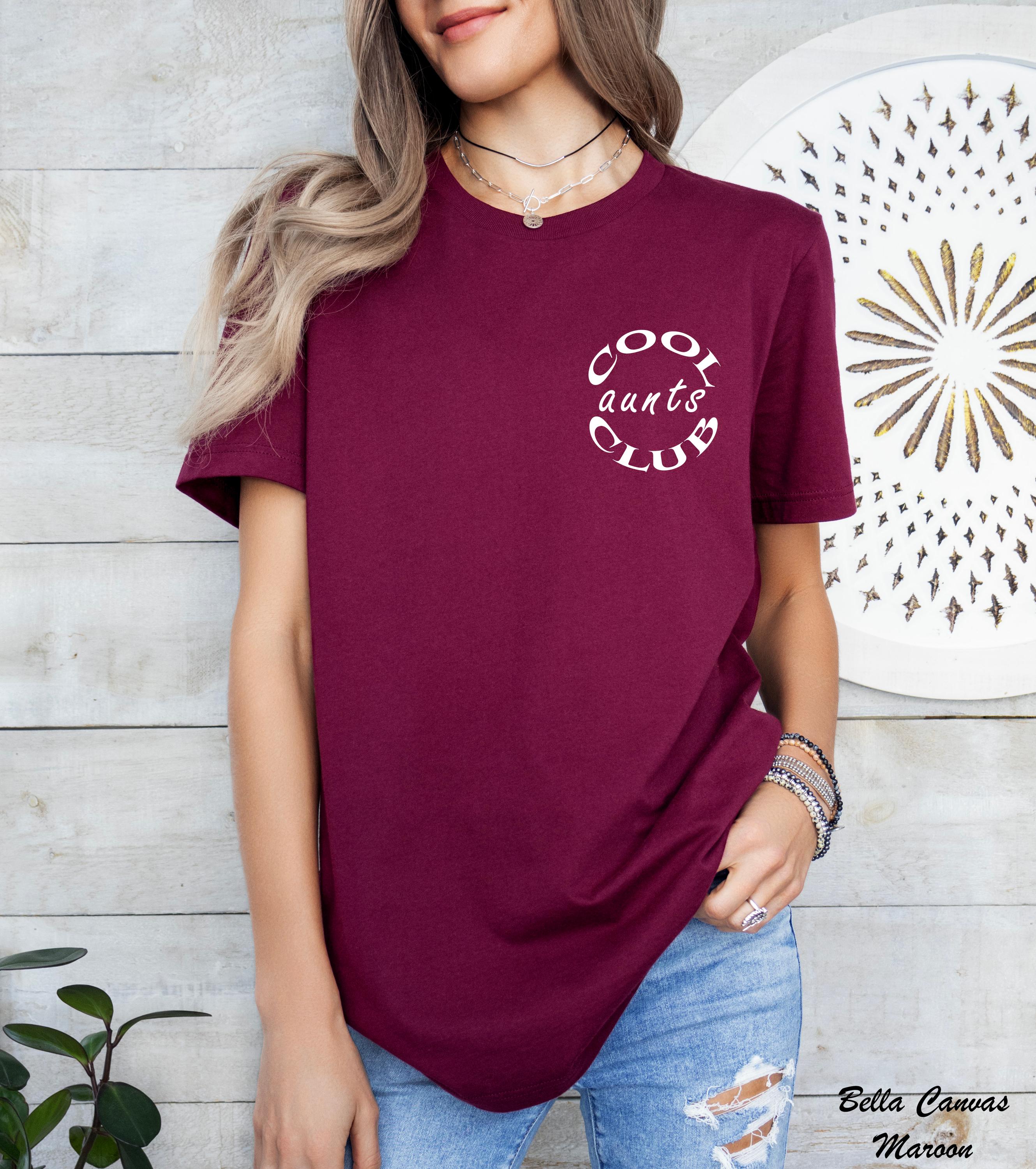 Funny Cool Aunt Club Shirt, Baby Reveal Sister Gift,Trendy Aunt Shirt, New Aunt Gift,Pregnancy Announcement, Cute Auntie Shirt, Aunt Shirt
