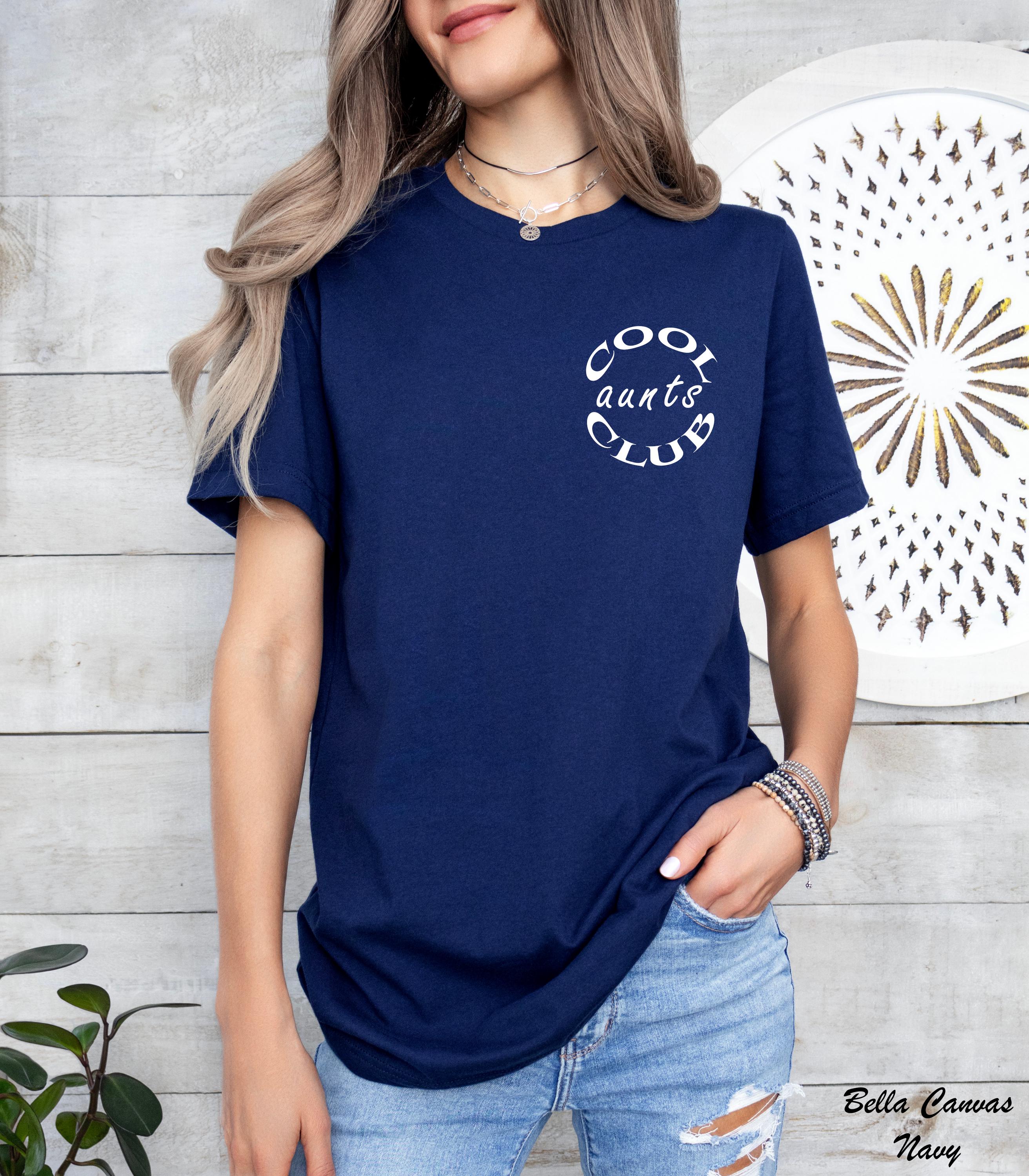 Funny Cool Aunt Club Shirt, Baby Reveal Sister Gift,Trendy Aunt Shirt, New Aunt Gift,Pregnancy Announcement, Cute Auntie Shirt, Aunt Shirt