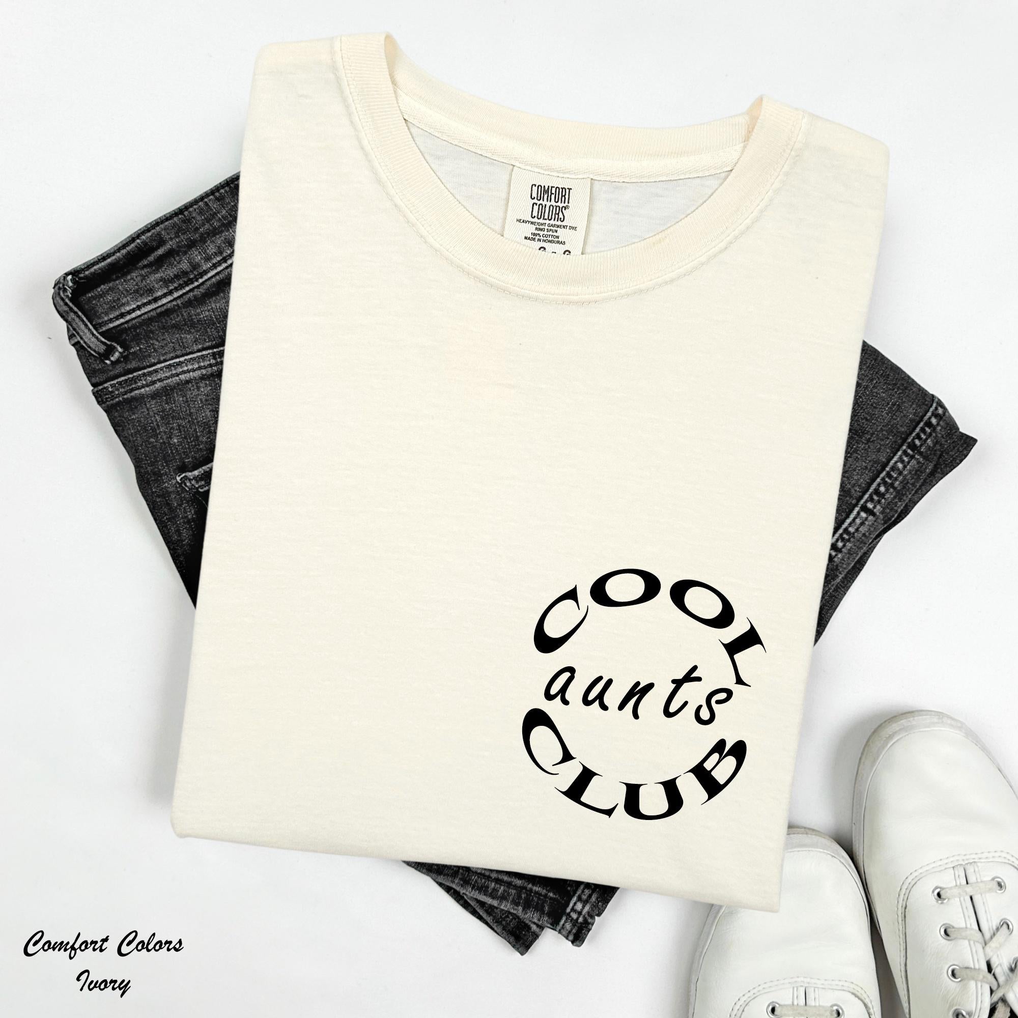 Funny Cool Aunt Club Shirt, Baby Reveal Sister Gift,Trendy Aunt Shirt, New Aunt Gift,Pregnancy Announcement, Cute Auntie Shirt, Aunt Shirt