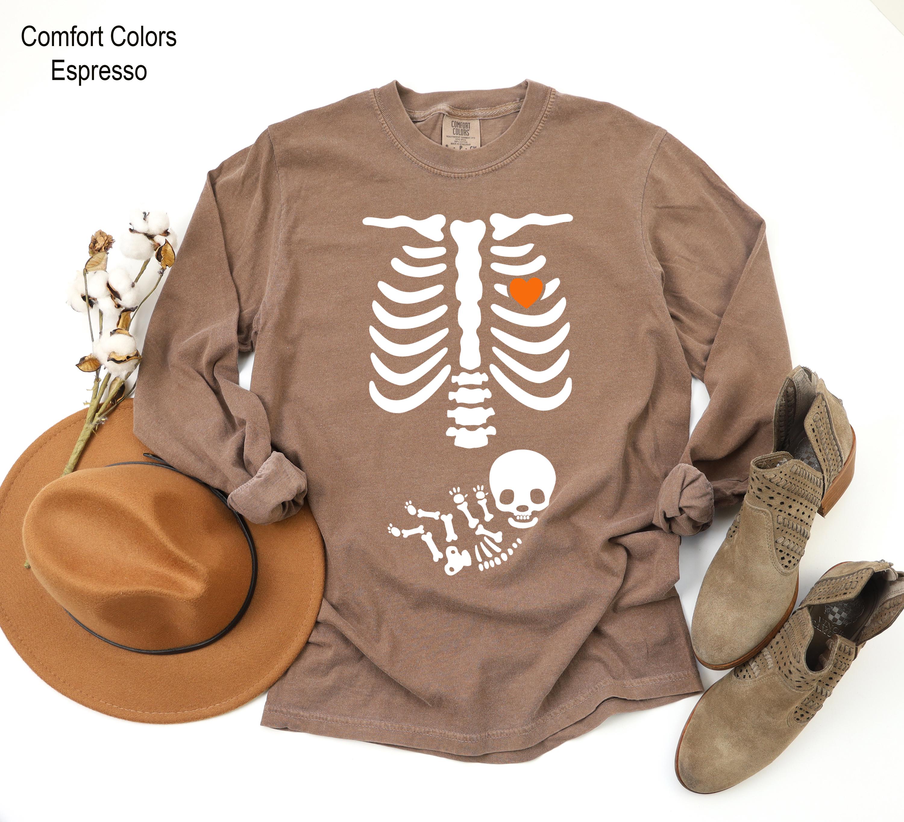 Halloween Pregnancy Sweatshirt,Skeleton Halloween Maternity Sweatshirt, Funny Pregnancy Shirt, Skeleton Body Shirt, Pregnant Skeleton Shirt