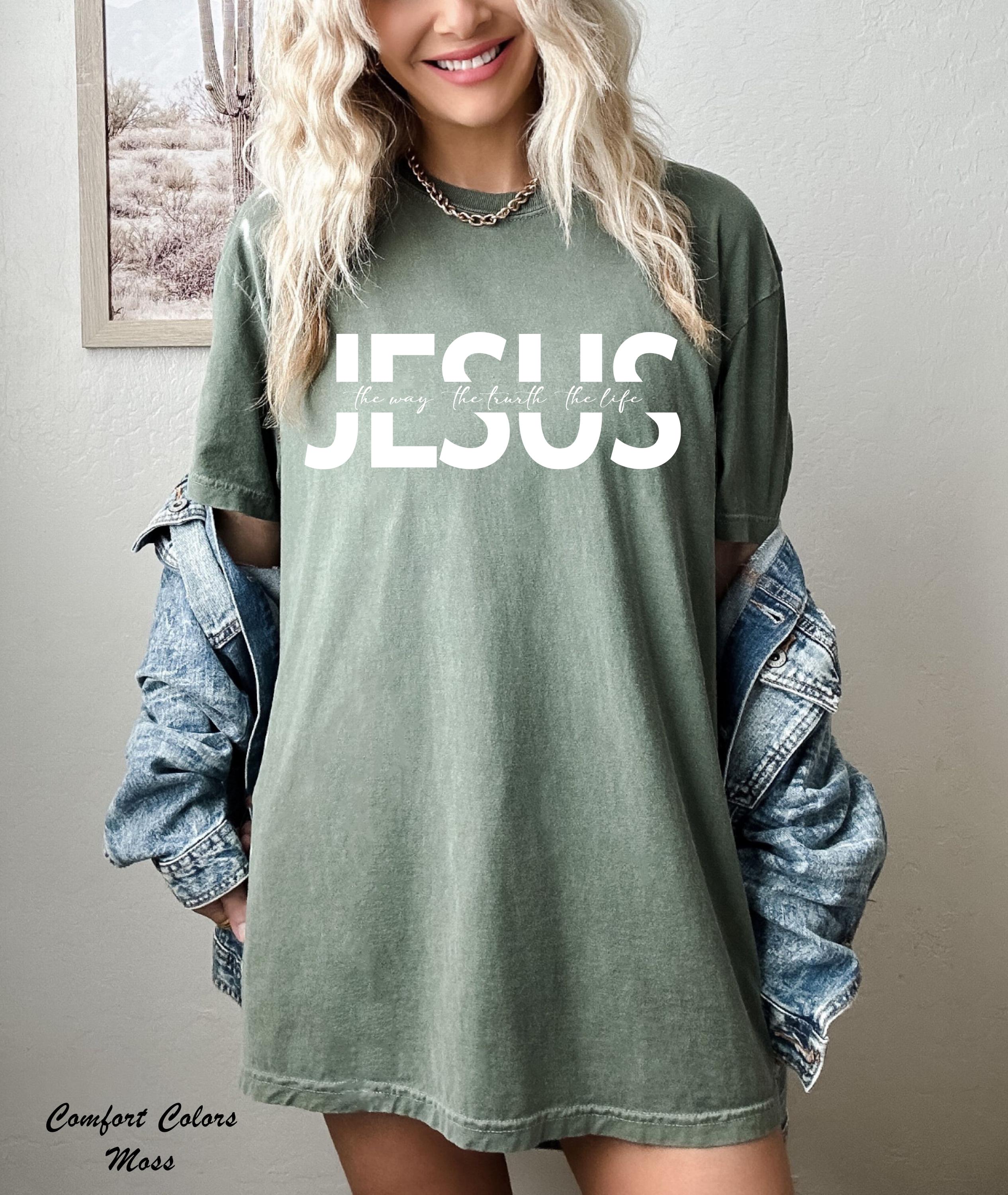 Jesus The Way The Truth The Life Shirt, Cristian Shirt, Church Shirt, Religious Shirt, Bible Verse Jesus Shirt, Faith Aesthetic Gift