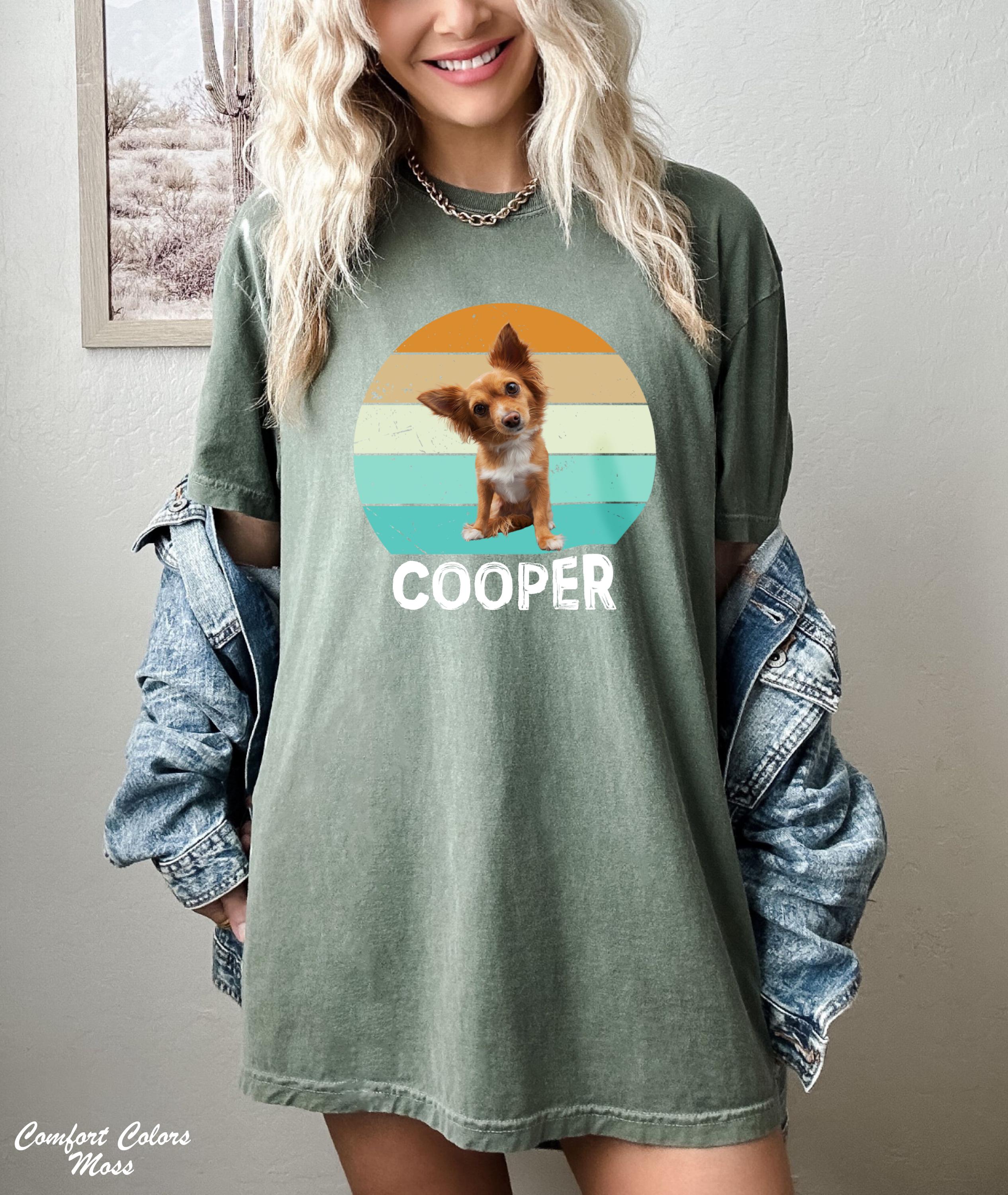 Custom Pet Portrait Shirt, Pet Memorial Gift, Pet Lover Shirt, Dog Remembrance Shirt, Pet Photo Shirt, Pet Photo and Name Custom Dog Shirt