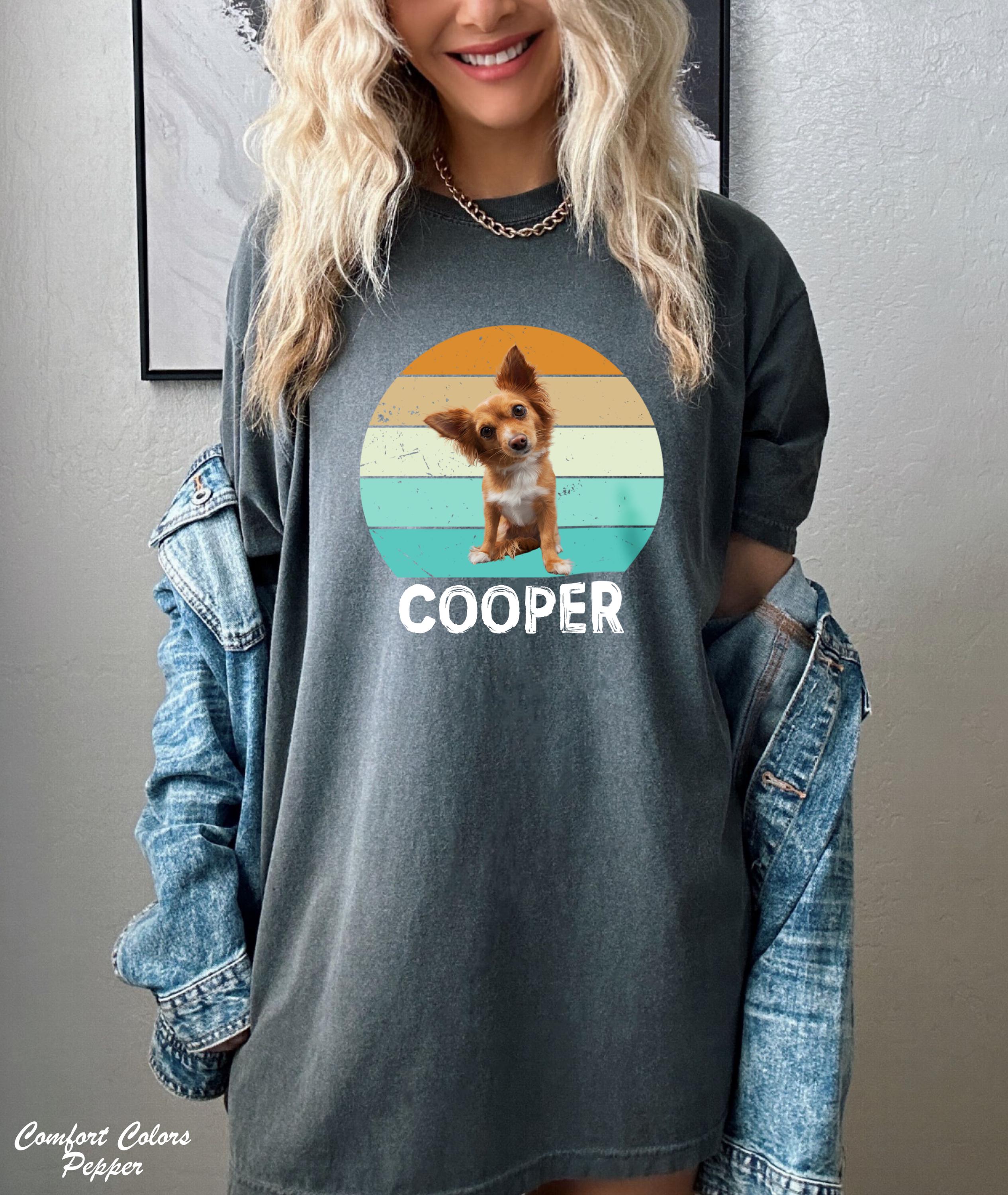 Custom Pet Portrait Shirt, Pet Memorial Gift, Pet Lover Shirt, Dog Remembrance Shirt, Pet Photo Shirt, Pet Photo and Name Custom Dog Shirt