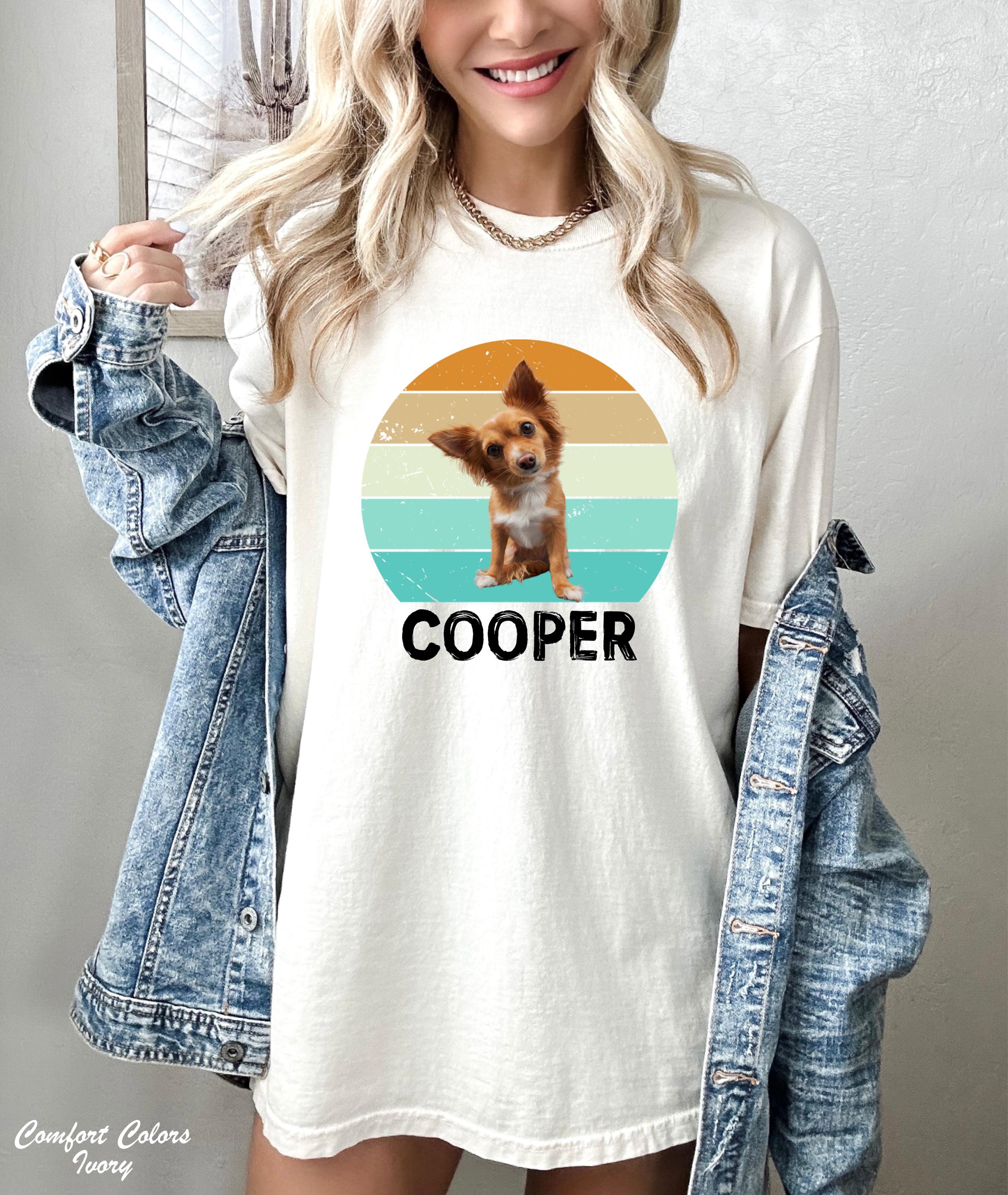 Custom Pet Portrait Shirt, Pet Memorial Gift, Pet Lover Shirt, Dog Remembrance Shirt, Pet Photo Shirt, Pet Photo and Name Custom Dog Shirt