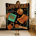 Showgirl Throw Blanket,Cozy Throw, Gift for Music Lovers, Movie Night Essential,Home Décor,Teenage Girl Christmas Gift,Show Girl Eras Throw
