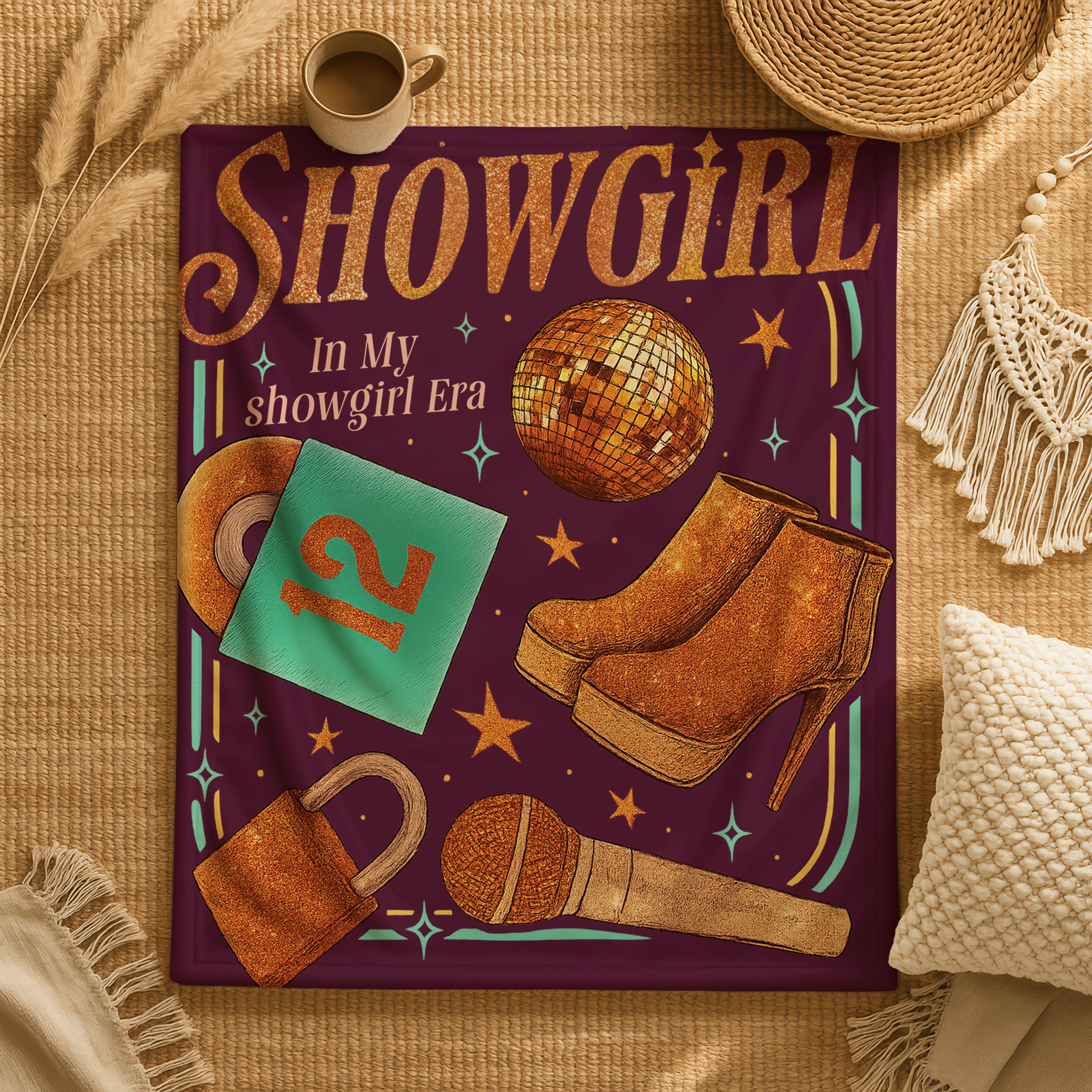 Showgirl Throw Blanket,Cozy Throw, Gift for Music Lovers, Movie Night Essential,Home Décor,Teenage Girl Christmas Gift,Show Girl Eras Throw