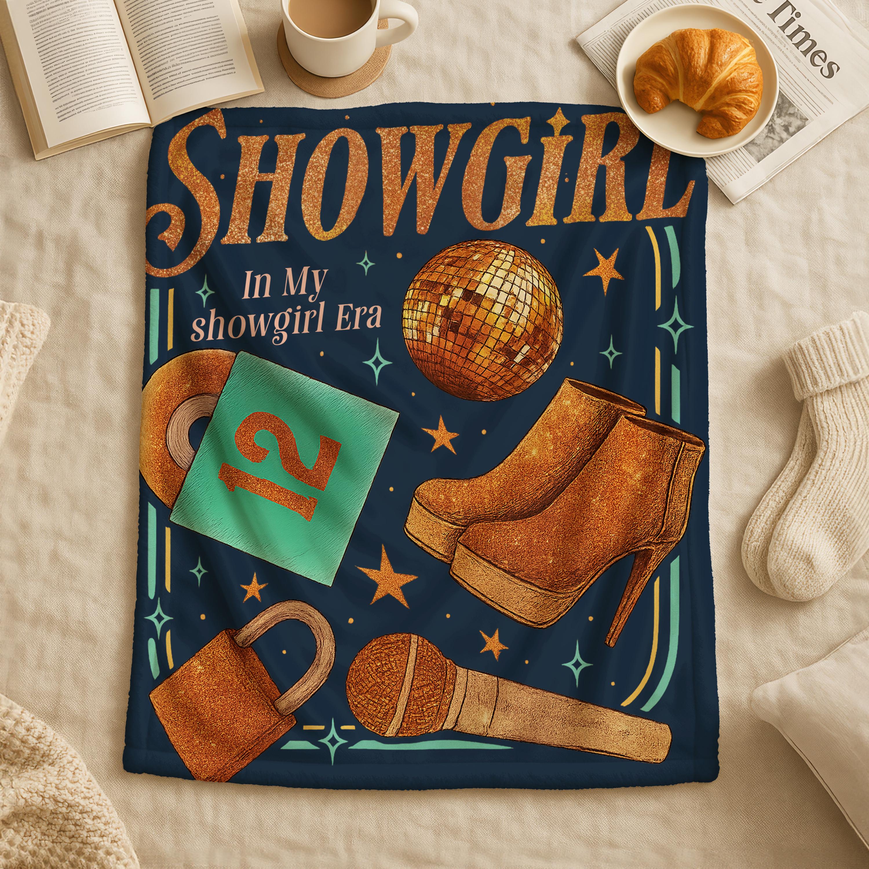 Showgirl Throw Blanket,Cozy Throw, Gift for Music Lovers, Movie Night Essential,Home Décor,Teenage Girl Christmas Gift,Show Girl Eras Throw