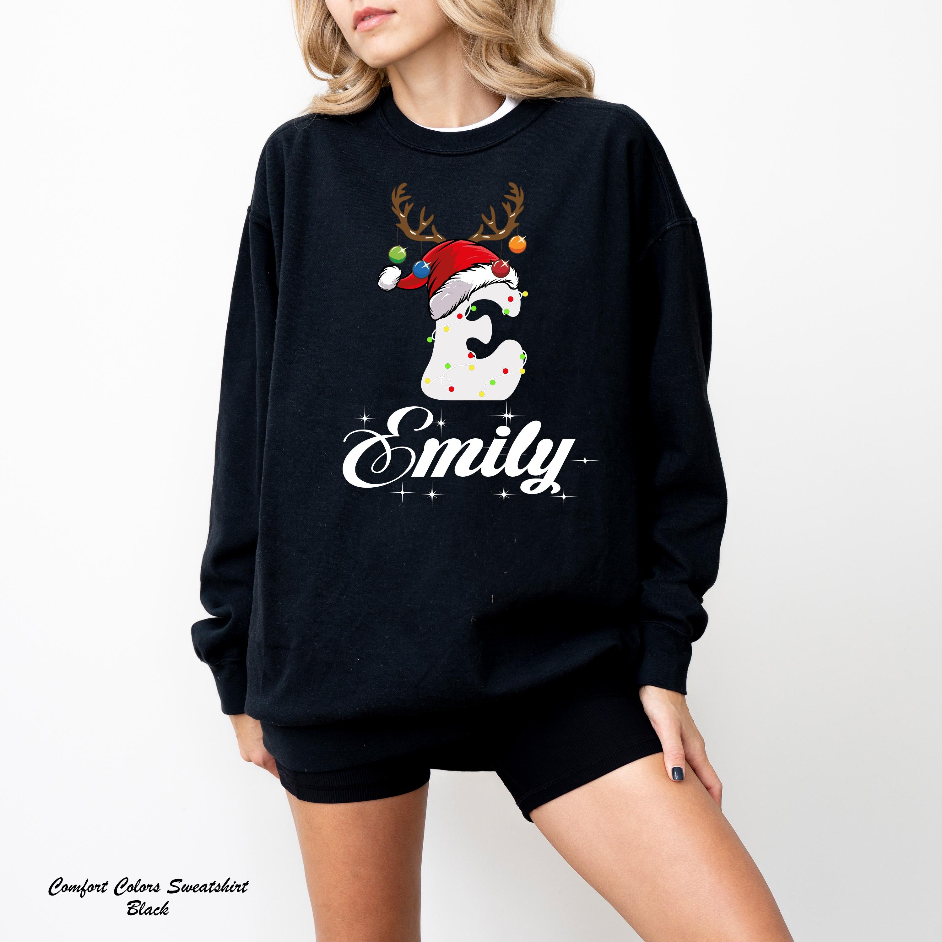 Family Christmas Name Sweatshirt, Personalized Christmas Family T-Shirt, Matching Family Christmas,Monogrammed Family Christmas Sweatshirt