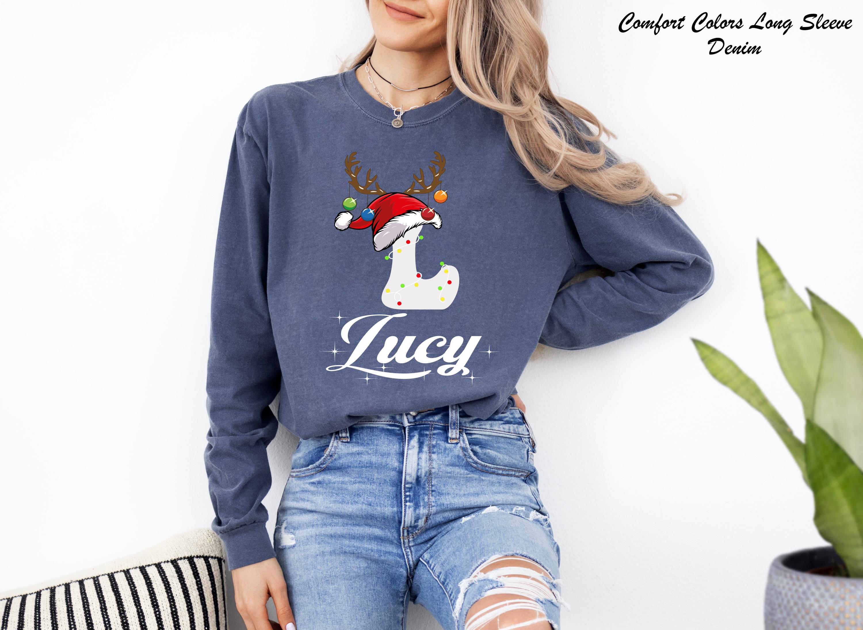 Family Christmas Name Sweatshirt, Personalized Christmas Family T-Shirt, Matching Family Christmas,Monogrammed Family Christmas Sweatshirt