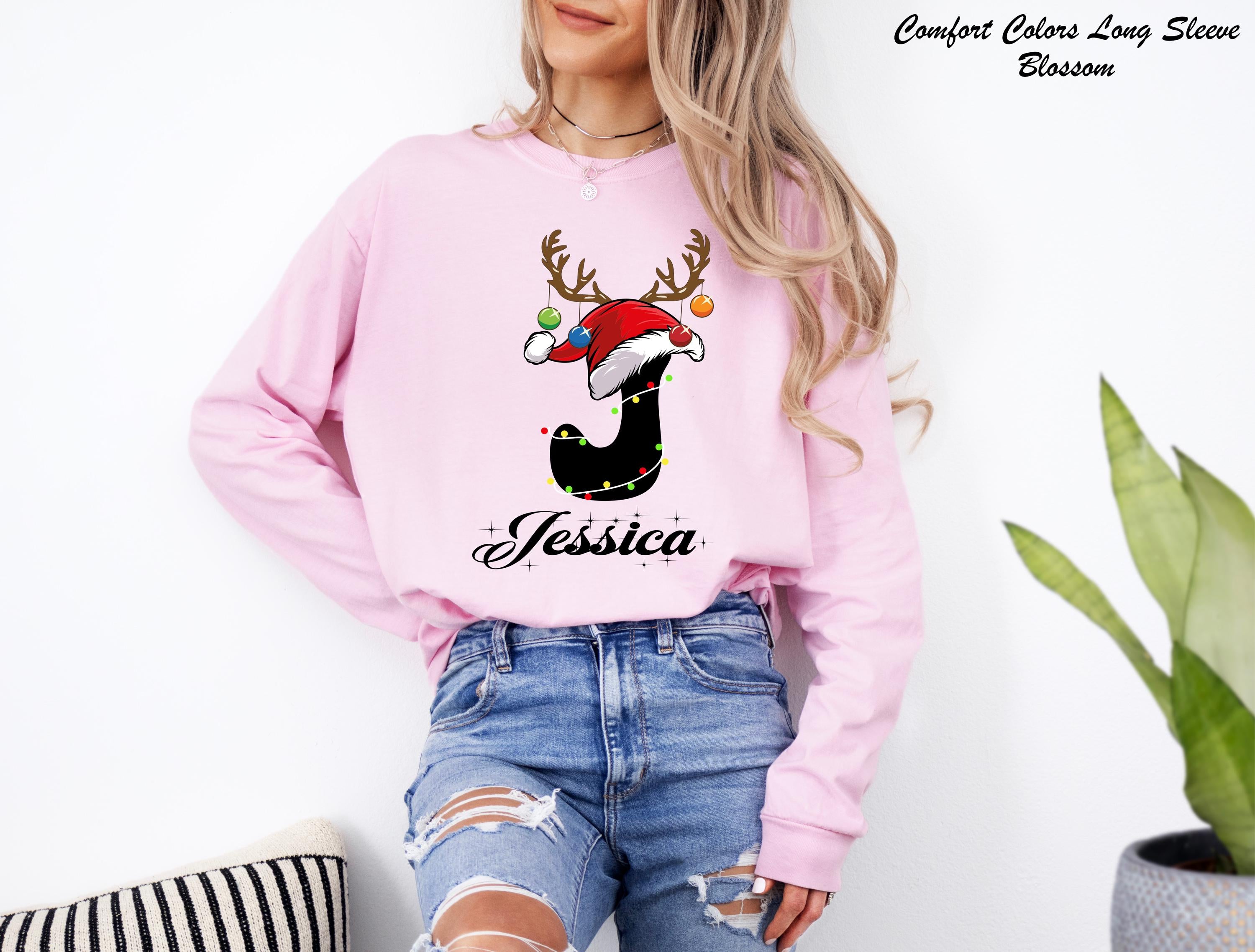 Family Christmas Name Sweatshirt, Personalized Christmas Family T-Shirt, Matching Family Christmas,Monogrammed Family Christmas Sweatshirt