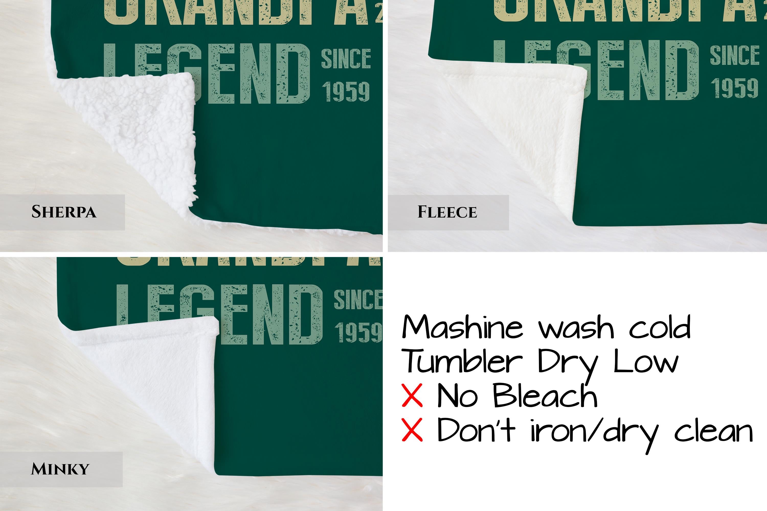 Personalized Legend Since Blanket, Custom Dad, Husband, Grandad Gift, Custom Father's Day Blanket, Legend Husband Dad Grandpa Blanket Gift
