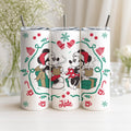 Customized Mickey and  Minnie Mouse Hot Cocoa Tumbler, Christmas Couple Gifts, Disney Christmas 20 oz Tumbler Cup, Xmas Couple Tumbler Gifts