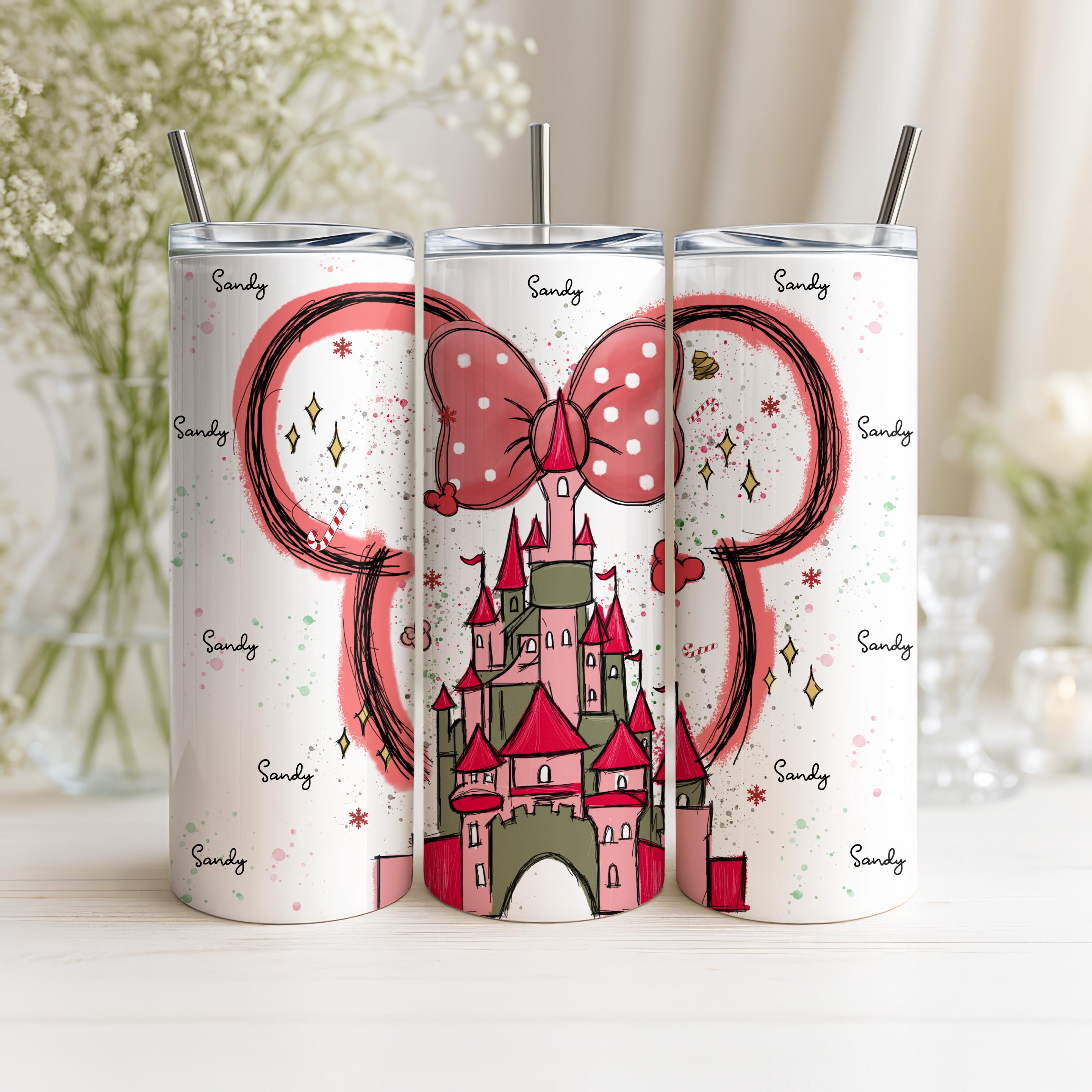 Personalized Disney Castle 20 oz Tumbler, Magic Kingdom Tumbler, Tumbler Gifts For Disney Fans, Disneyland Tumbler, Magical Kingdom Gifts