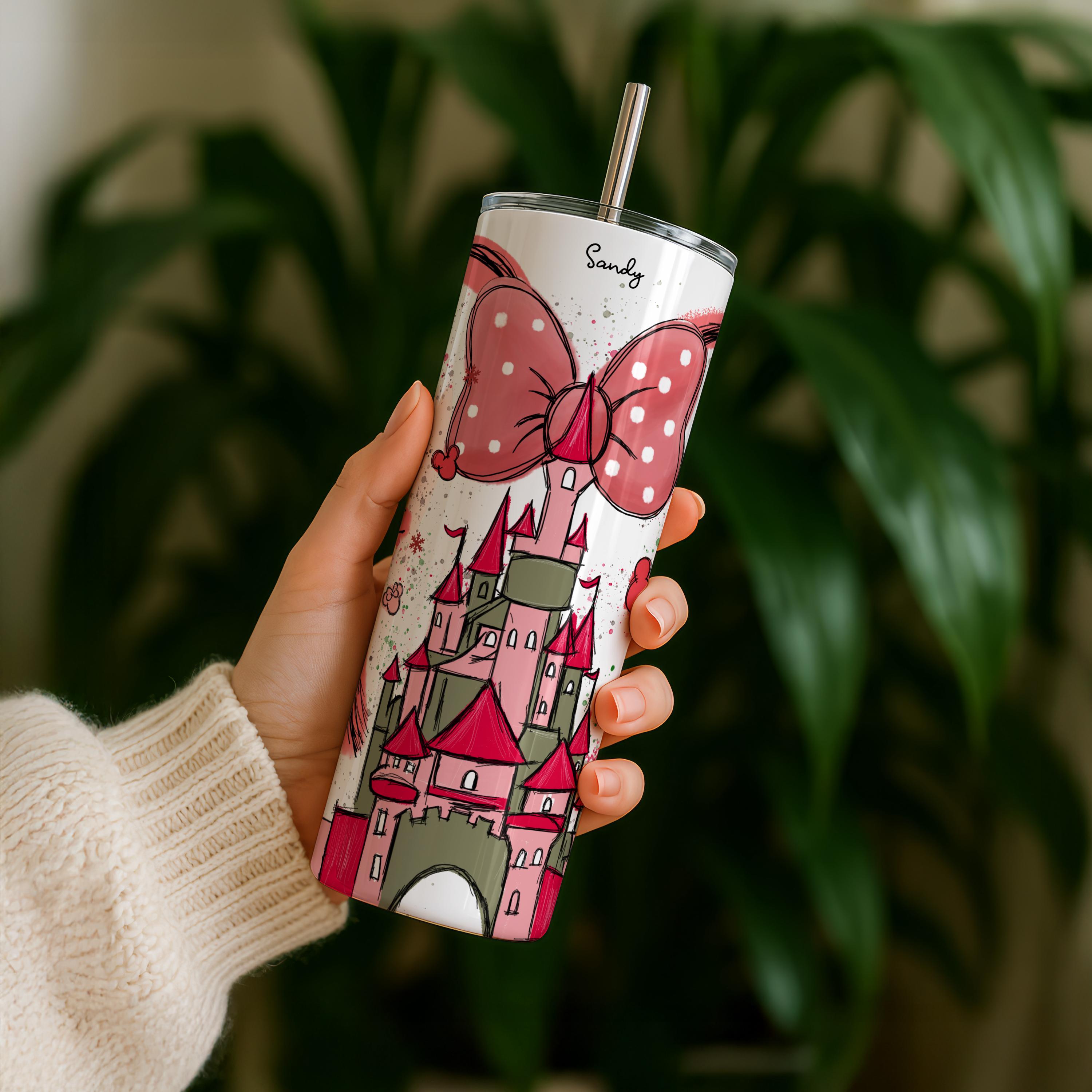 Personalized Disney Castle 20 oz Tumbler, Magic Kingdom Tumbler, Tumbler Gifts For Disney Fans, Disneyland Tumbler, Magical Kingdom Gifts