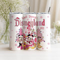 Walt Disney's Tumbler, Disneyland Tumbler, Mickey and Friends Pink Christmas Tumbler, Holiday Gifts, Disney Xmas Tumbler, Christmas Kid Gift