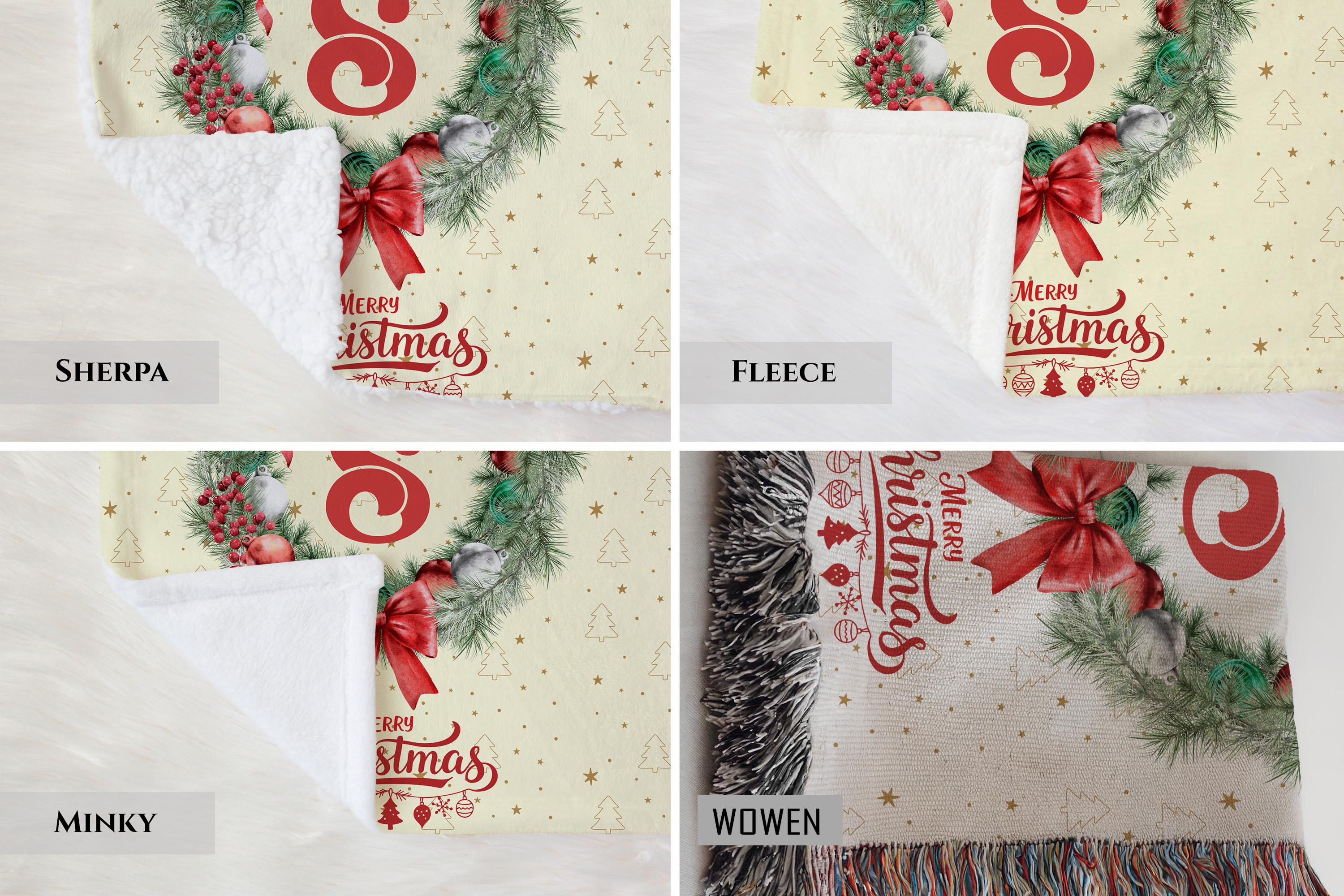 Custom Family Name Holiday Throw, Christmas Tapestry Gift for Newlyweds, New Home Gift,Christmas Home Decor,Personalized Christmas Blanket