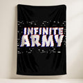Infinite Army Blanket,Tactical Gamer Throw,Military Strategy Game Inspired Throw,Army Style Decor Gift for Gamer,Military Style Gift for Him