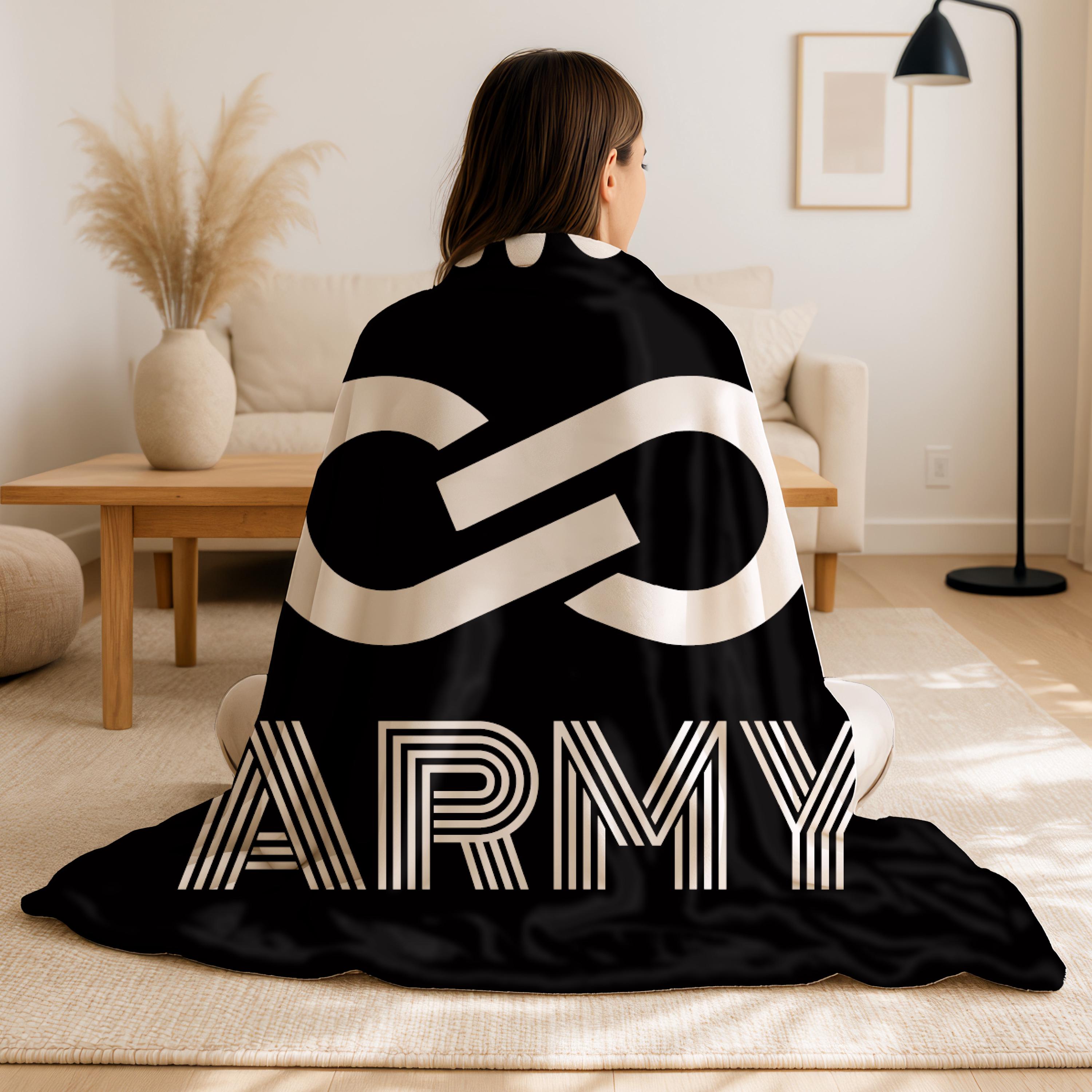 Infinite Army Throw Blanket, Cool Gaming Bedroom Decor, Gamer Boy Gift, Youth Infinite Army Gift, Infinite Army Merch Blanket Gift for Him