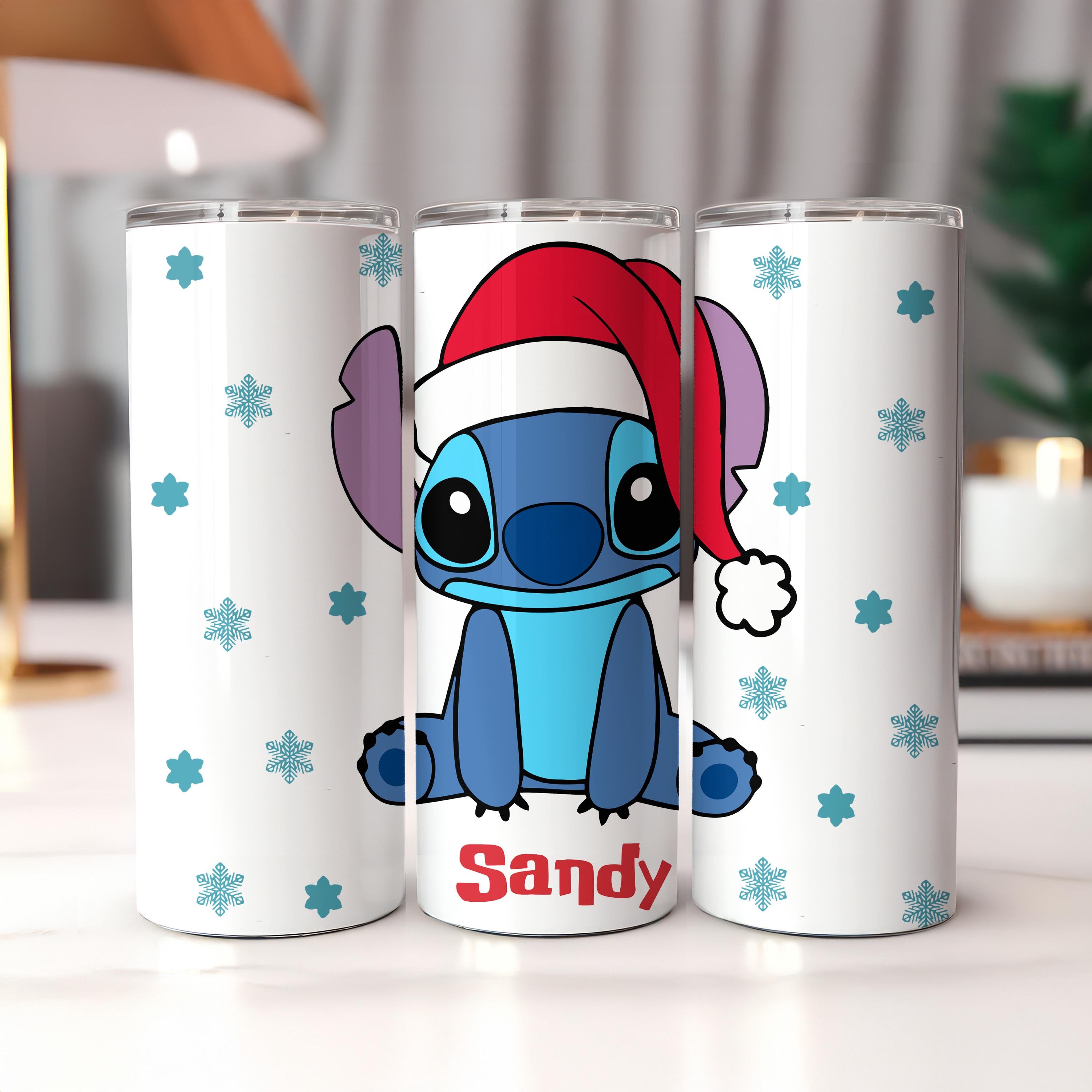 Personalized Stitch Tumbler with Name, Lilo and Stitch Travel Mug, Christmas Lilo and Stitch Water Bottle, Kids Gifts, Ohana Means Family