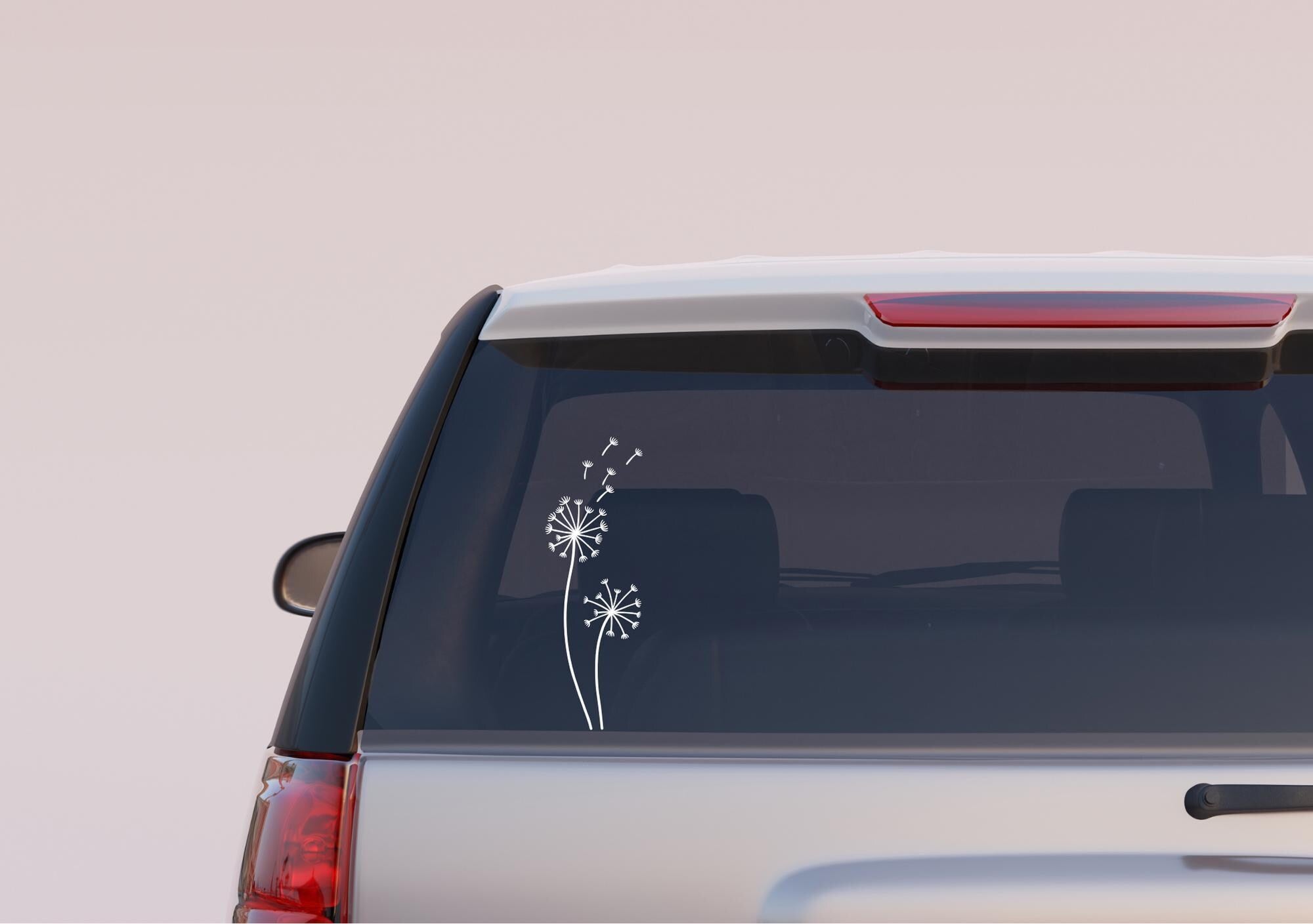 Dandelion Car Sticker, Flower Decal, Bumper Sticker,Wildflowers Window Decal Vinyl,Boho Pretty Dandelion Blowing in the Wind Sticker Decal